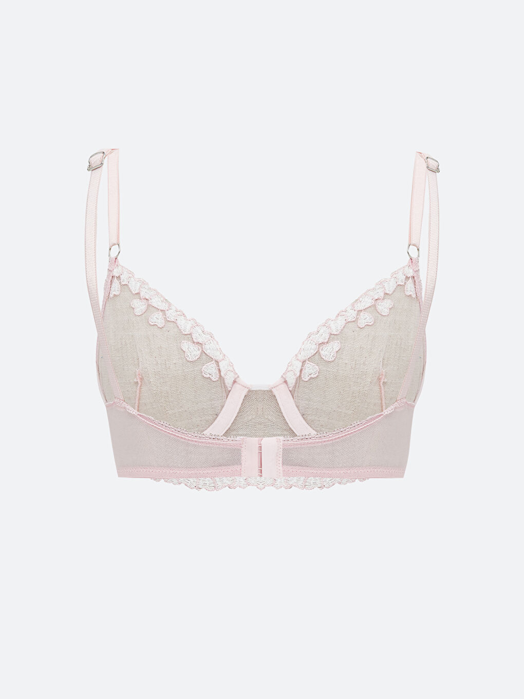 LCW DREAM Wired Non-Padded Embroidered Fancy T-Shirt Bra -W5KP58Z8-FTE