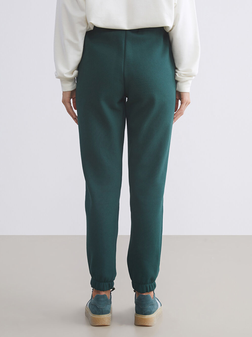 Yeşil Los Angeles Baskılı Kadın Jogger Eşofman Altı-3