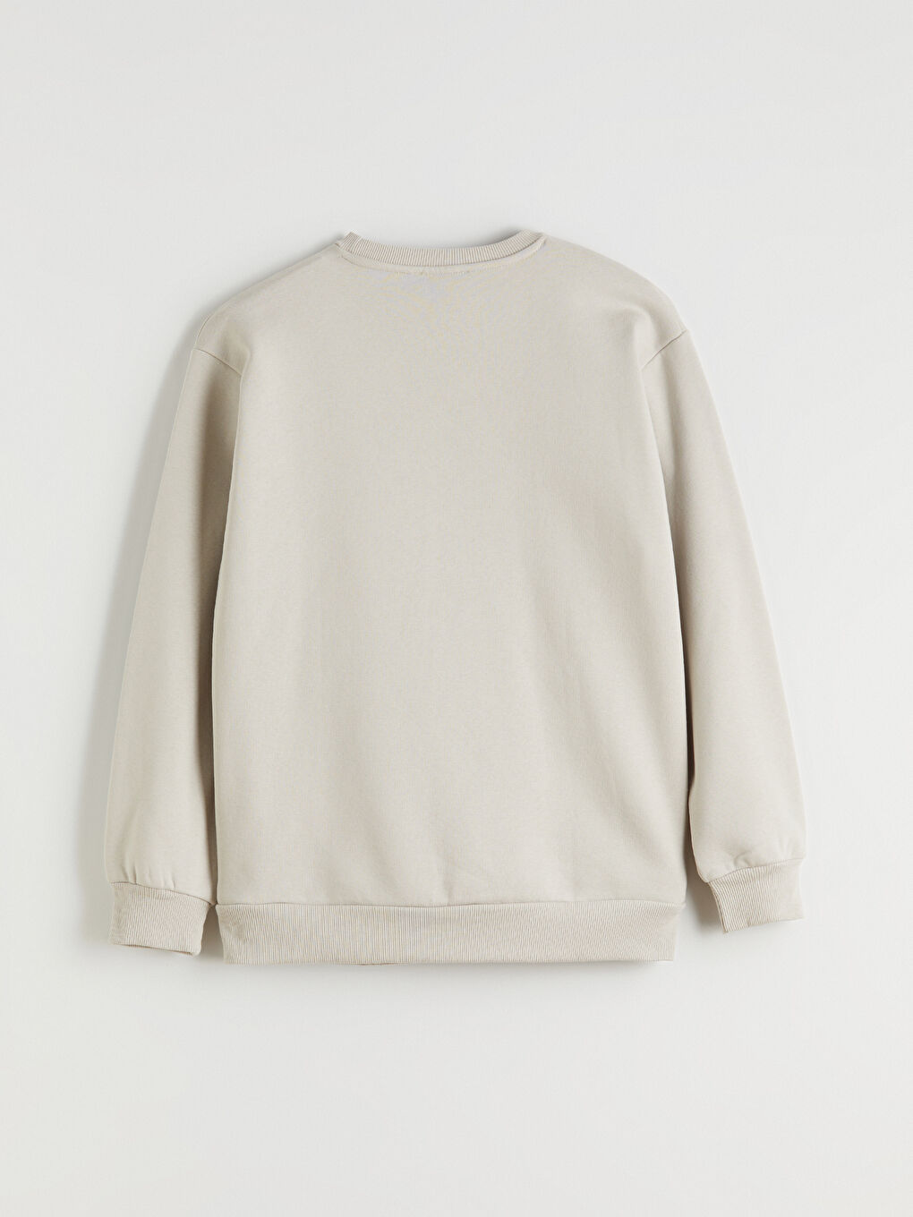 Kahverengi Los Angeles Baskılı Oversize Kadın Kalın Sweatshirt-6