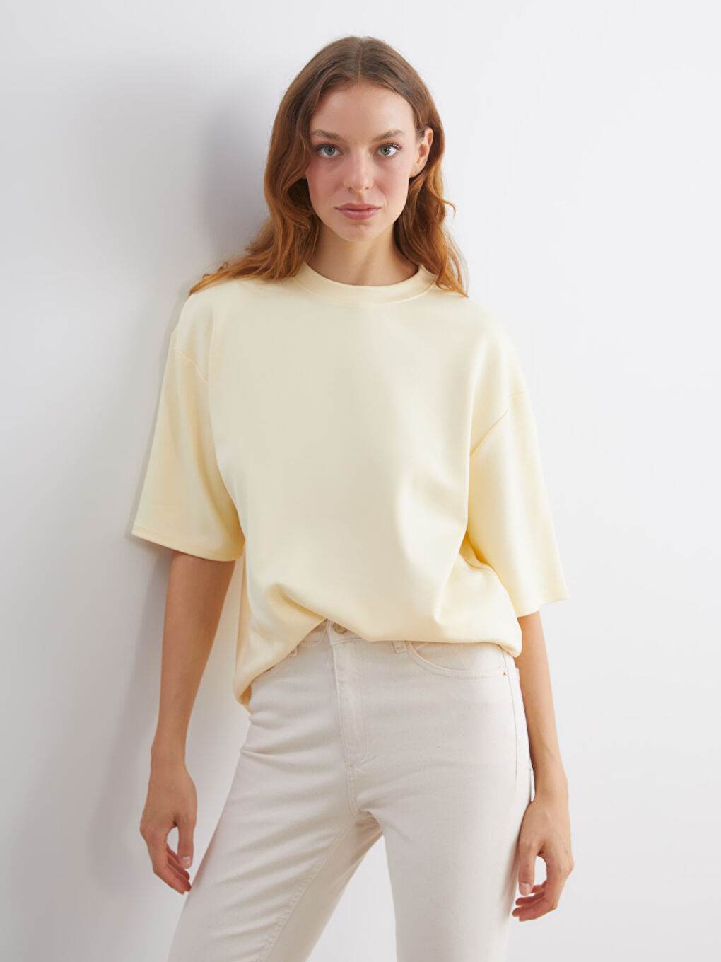 LCW Vision Crew Neck Women's T-Shirt -W5KP72Z8-FDS