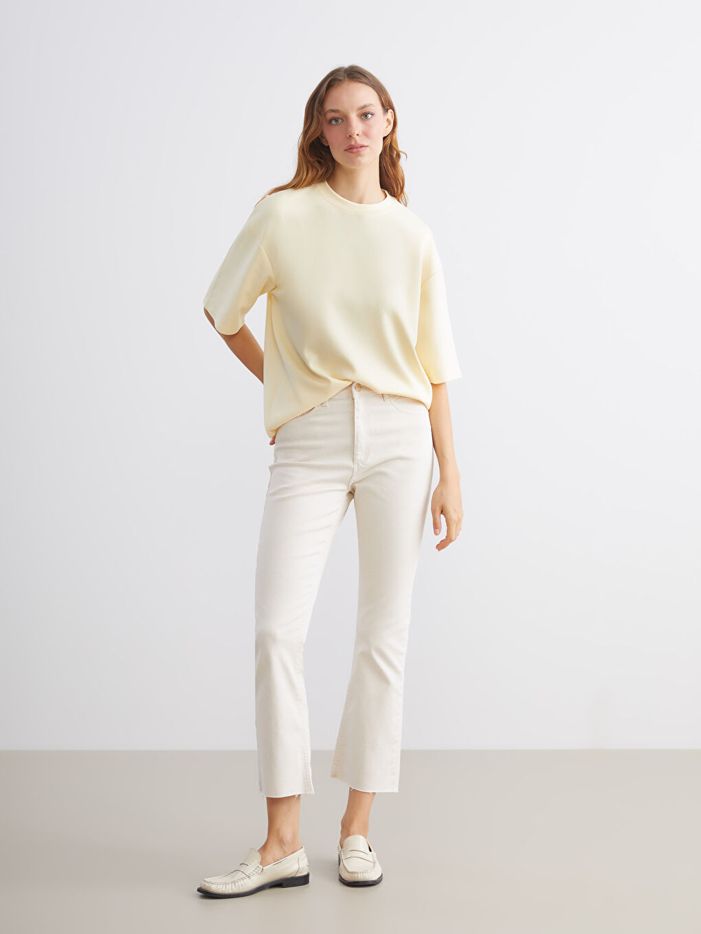 LCW Vision Crew Neck Women's T-Shirt -W5KP72Z8-FDS