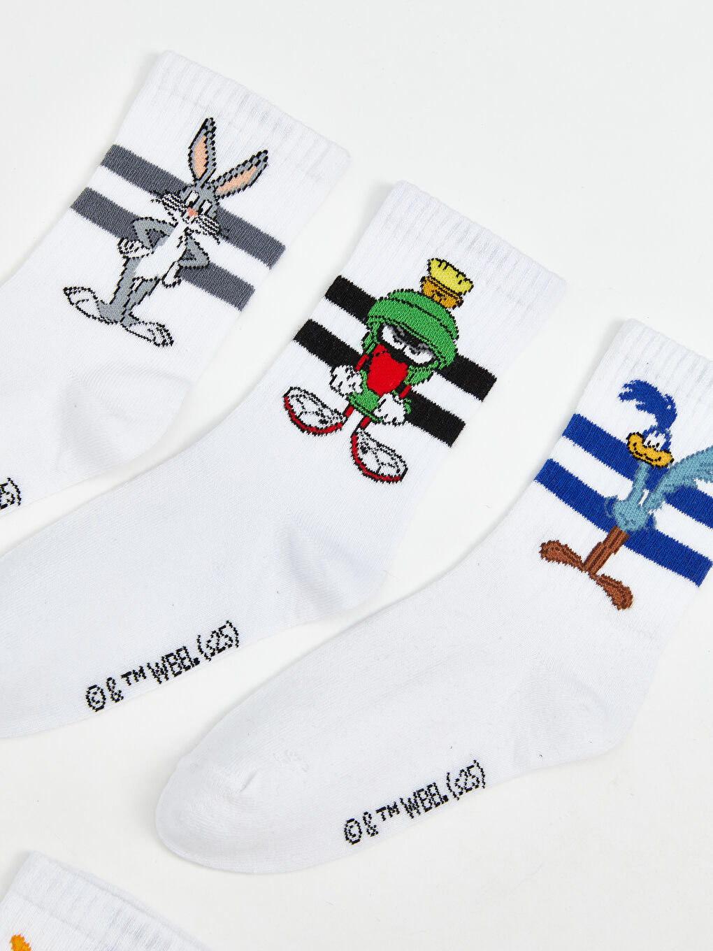 Karışık Looney Tunes Desenli Erkek Çocuk Soket Çorap 5'li-2