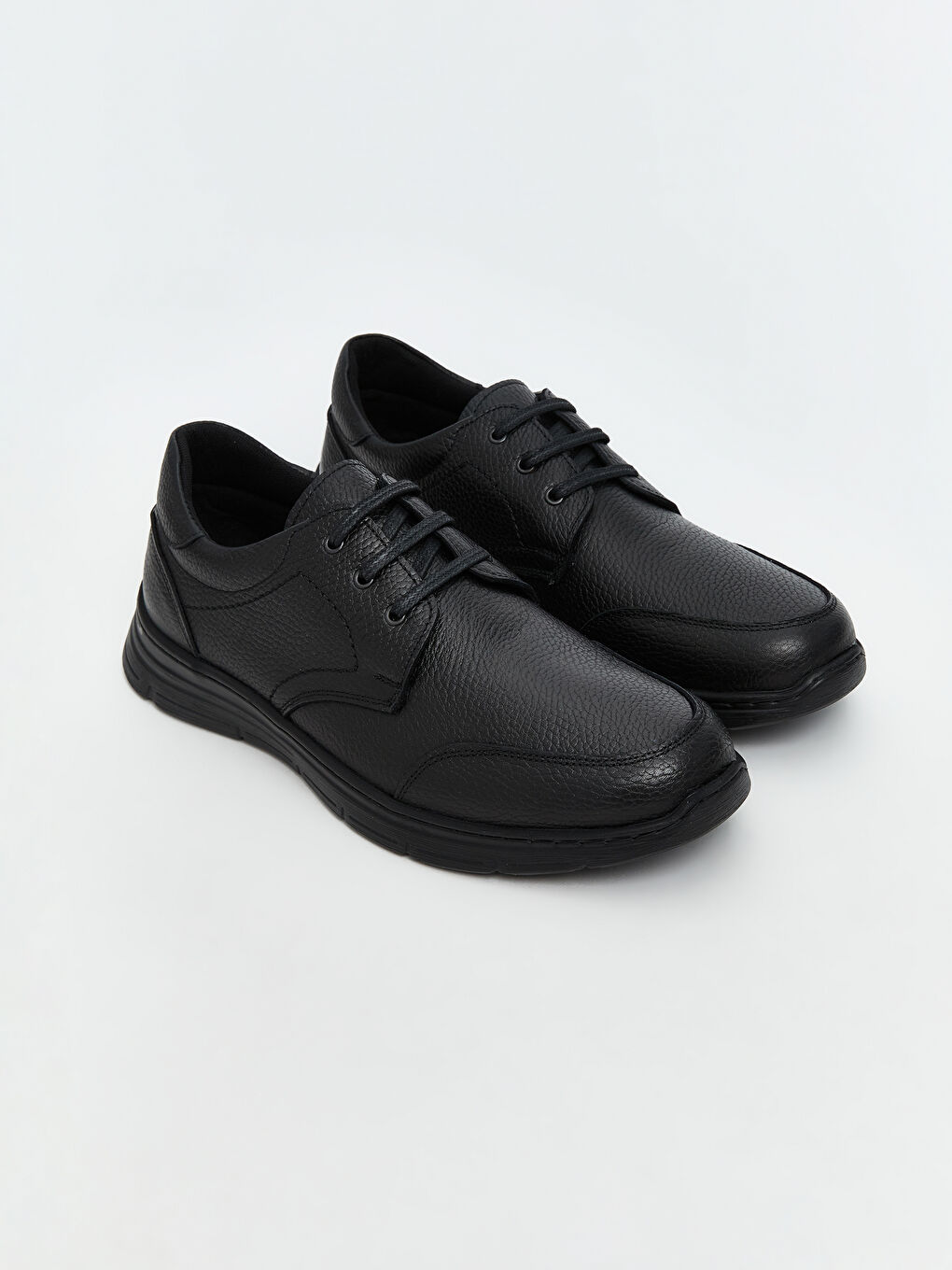 Siyah Hakiki Deri Erkek Klasik Ayakkabı