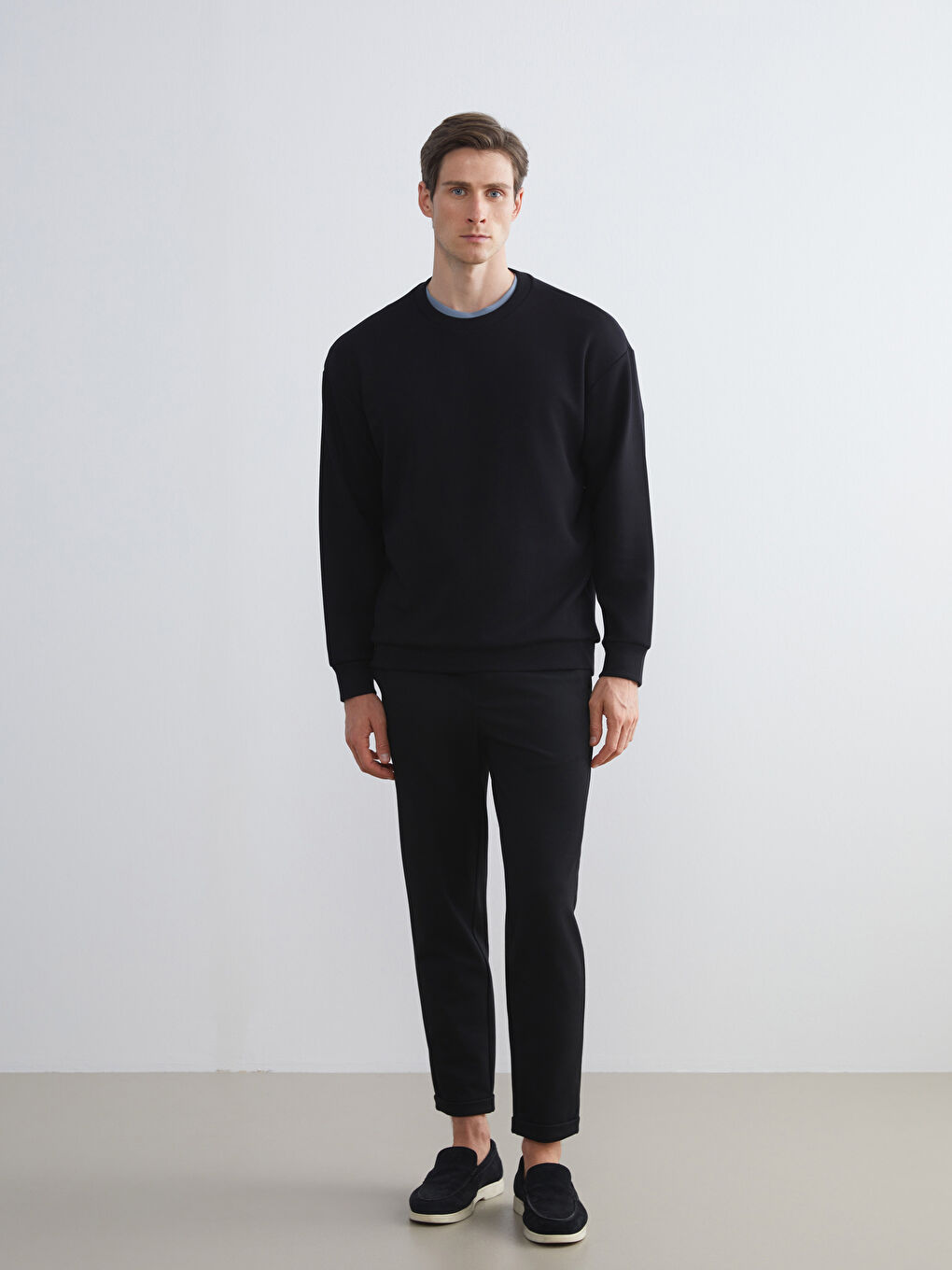 Crew Neck Men's Sweatshirt-1