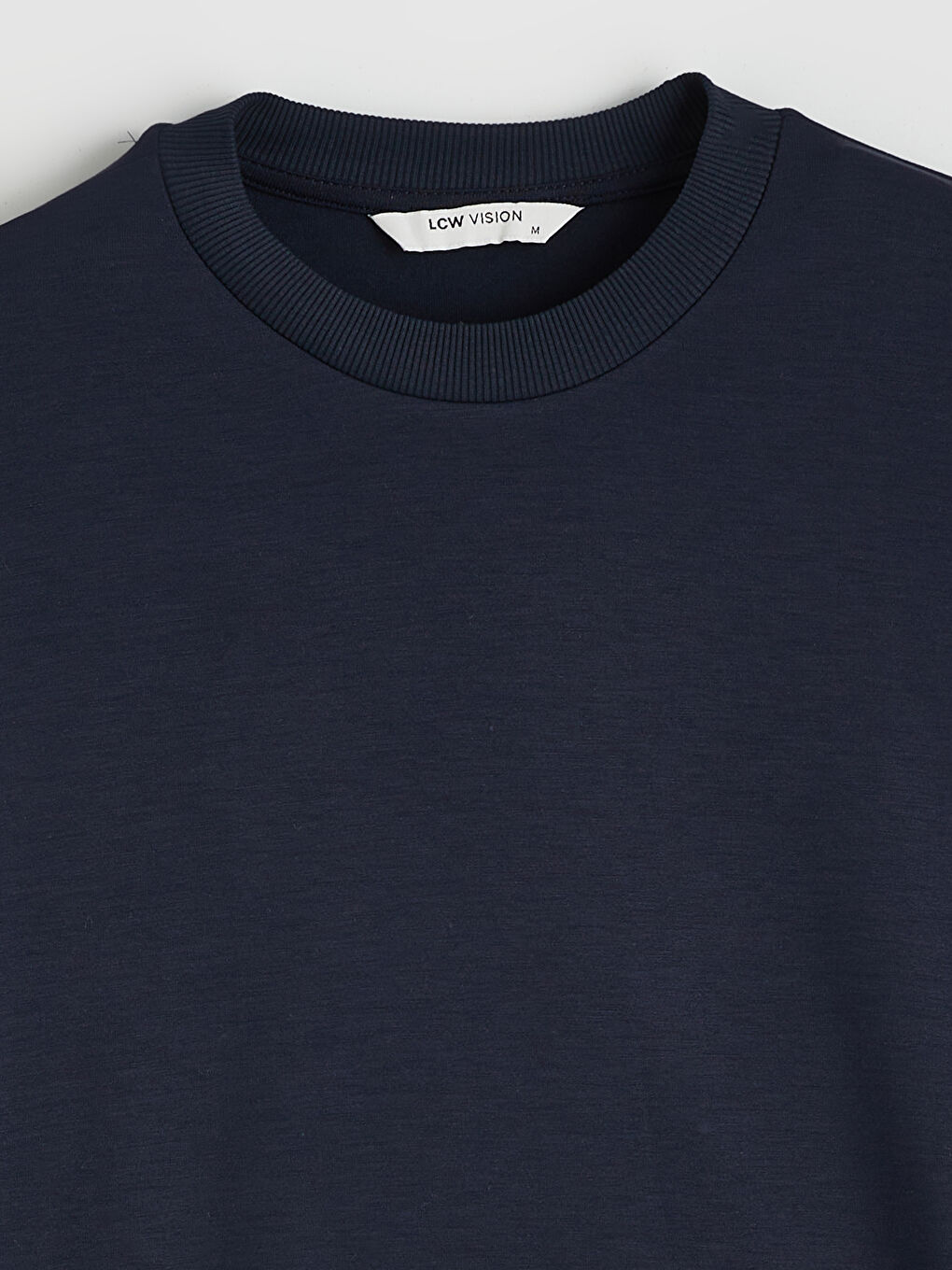 Lacivert Bisiklet Yaka Erkek Sweatshirt-5