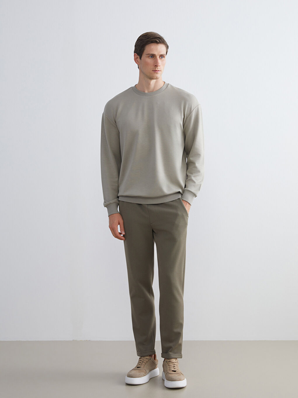 Crew Neck Men's Sweatshirt-1
