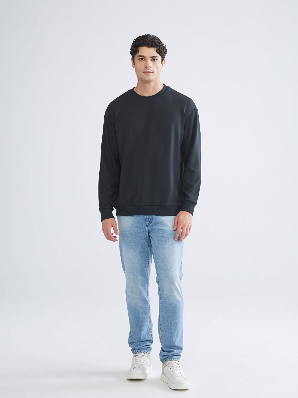 Crew Neck Men's Sweatshirt-1