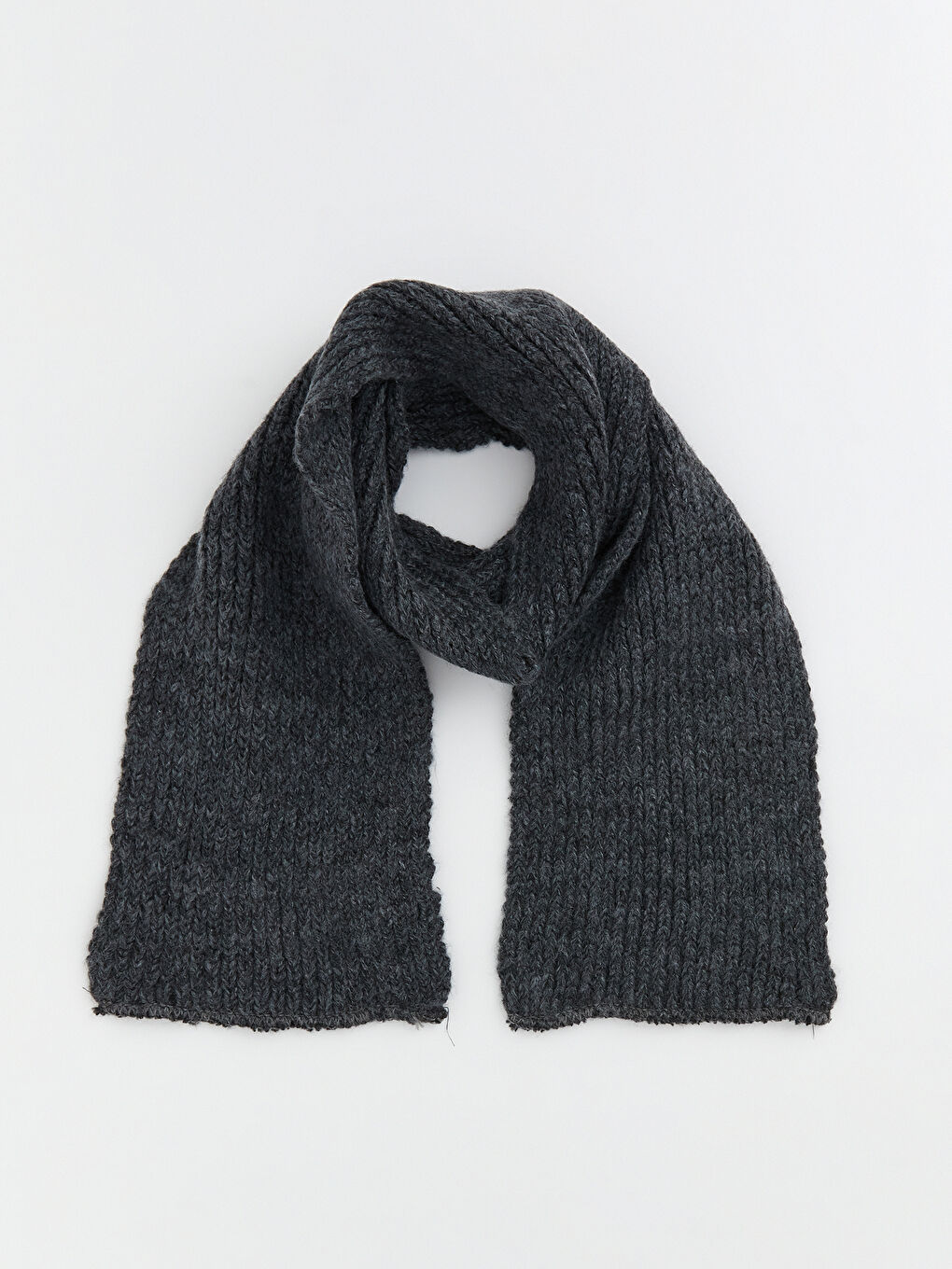 Antrasit Erkek Bebek Triko Atkı