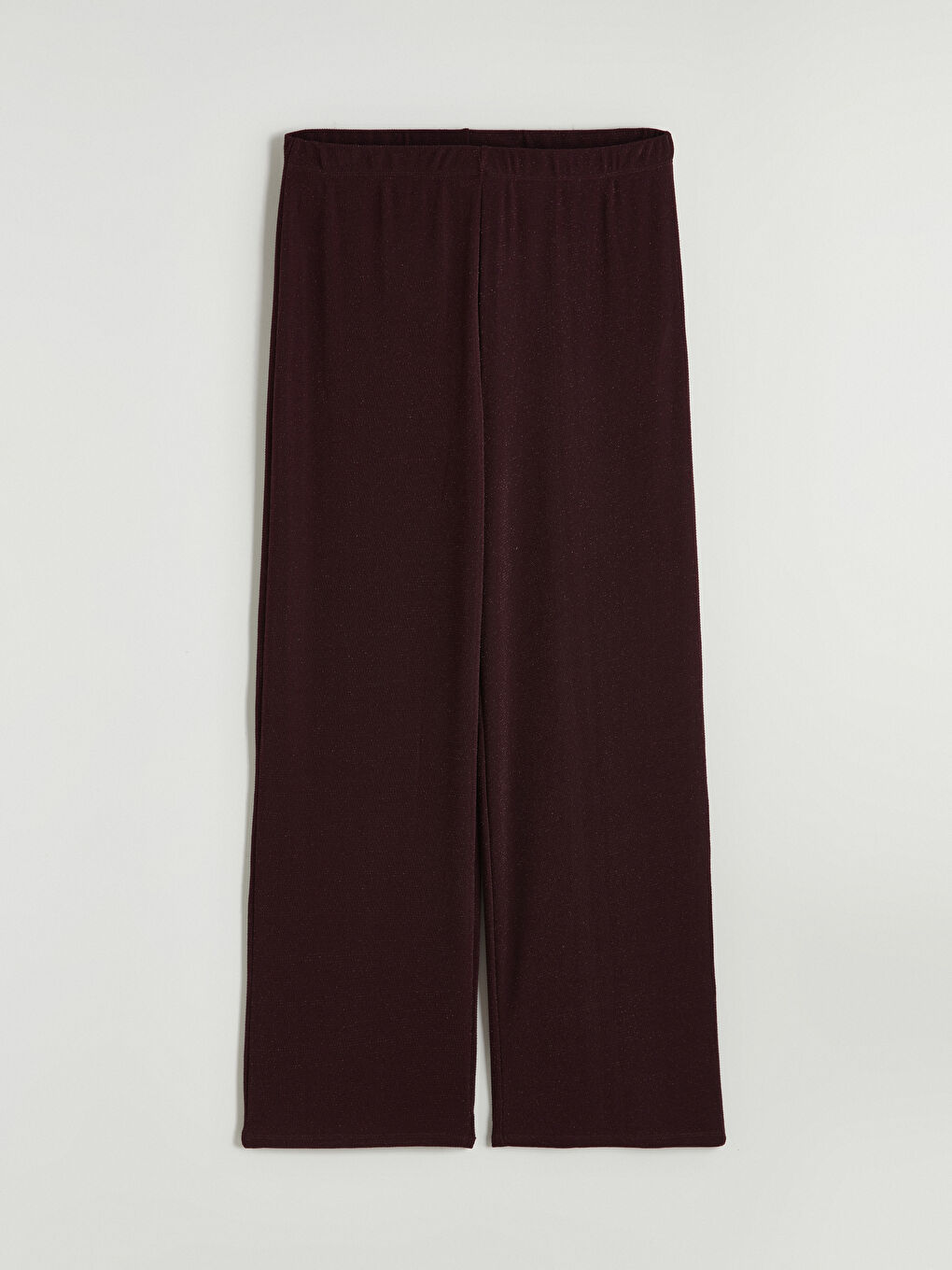 Mürdüm Standart Fit Simli Kadın Pantolon-4