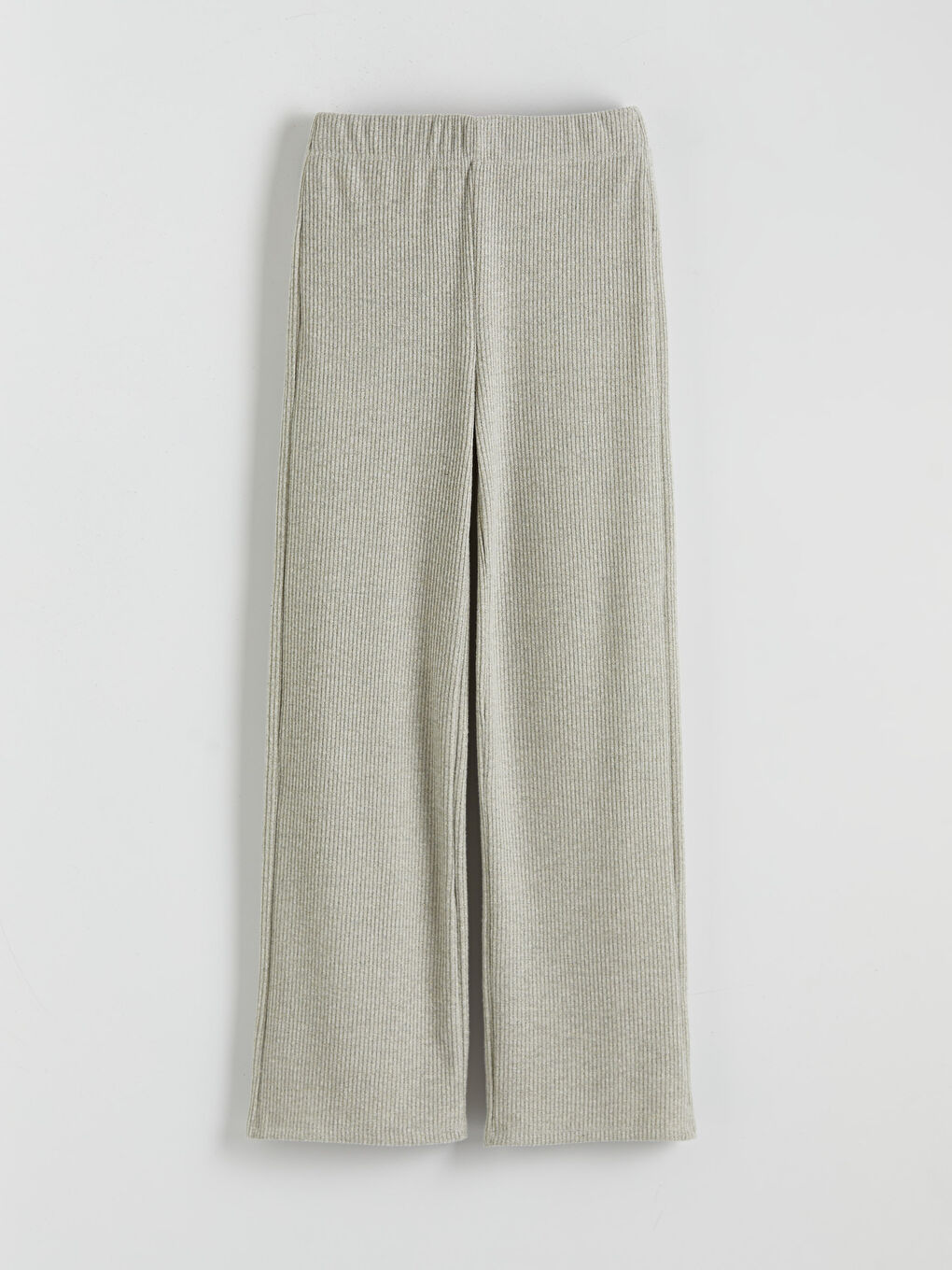 Elastic Waist Wide Leg Women's Trousers-4