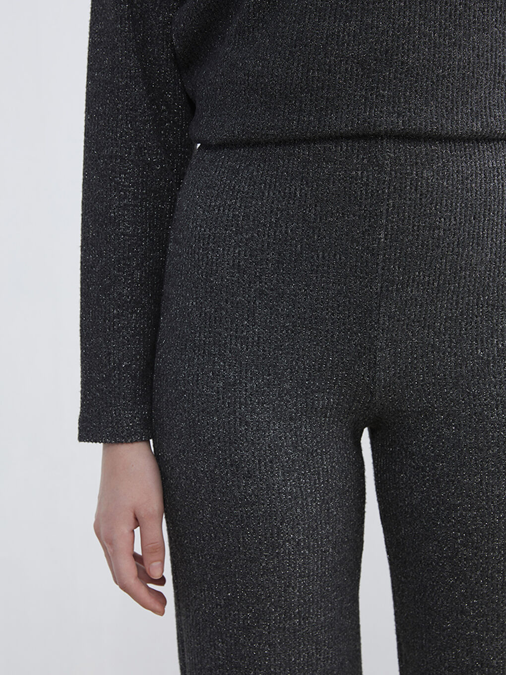 Elastic Waist Wide Leg Women's Trousers-2