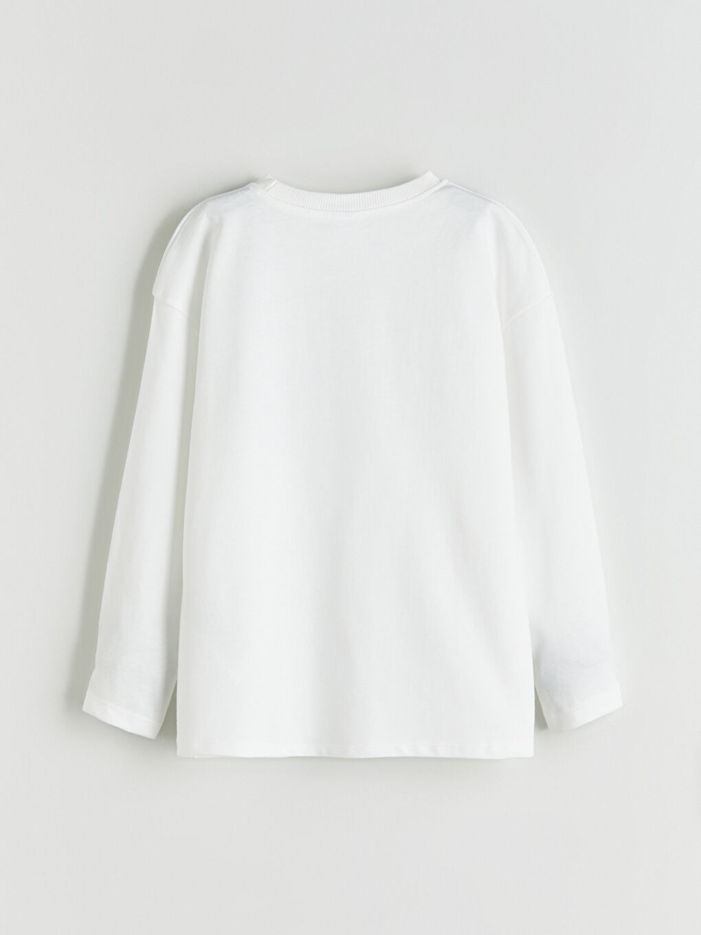 Ekru Bisiklet Yaka Baskılı Erkek Çocuk Tişört-2