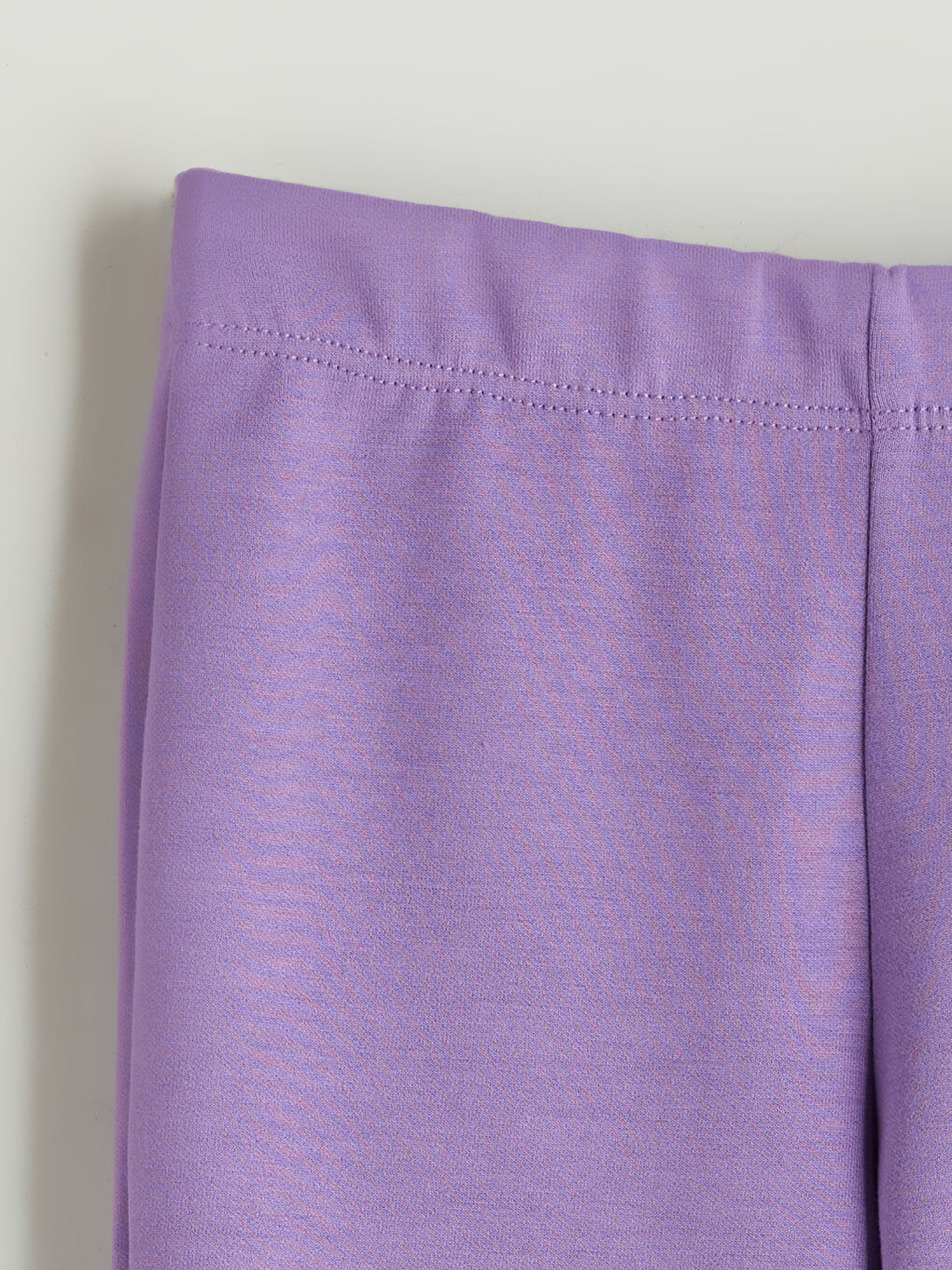 Mor Beli Lastikli Kız Çocuk Tayt-1