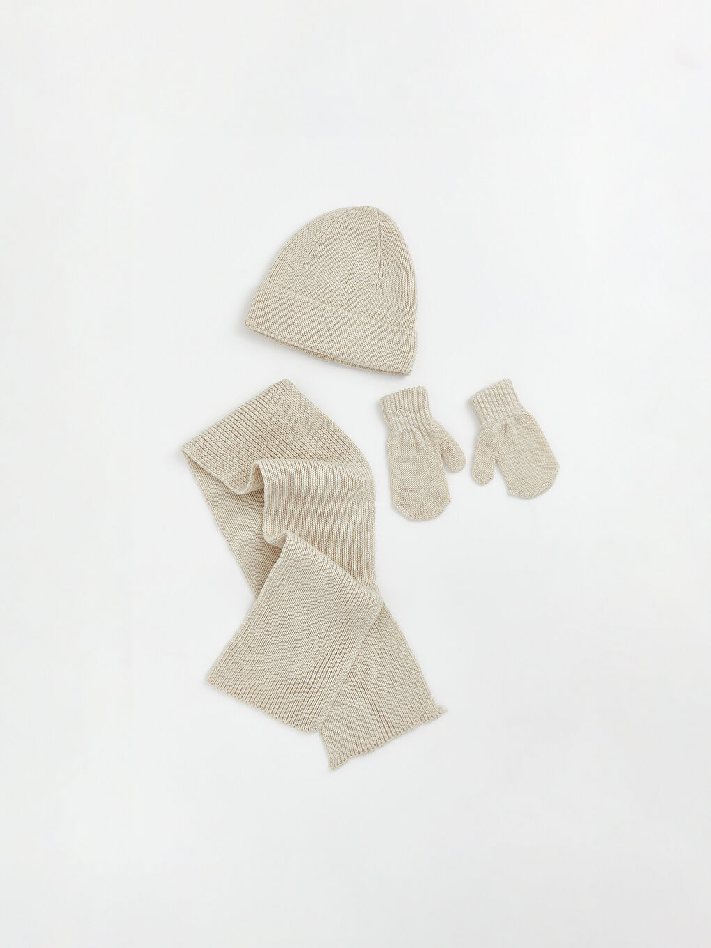 Karışık Erkek Bebek Bere Eldiven Ve Atkı