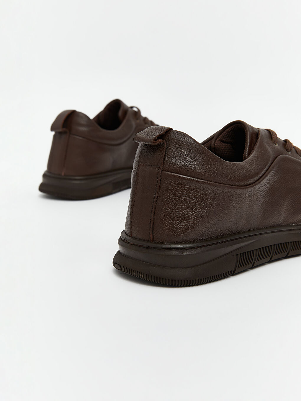 Kahverengi Bağcıklı Hakiki Deri Erkek Spor Ayakkabı-4