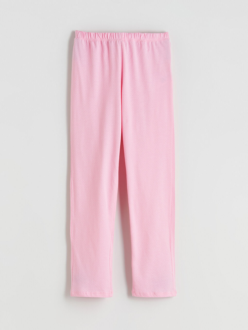 Pembe Beli Lastikli Kız Çocuk Pijama Alt