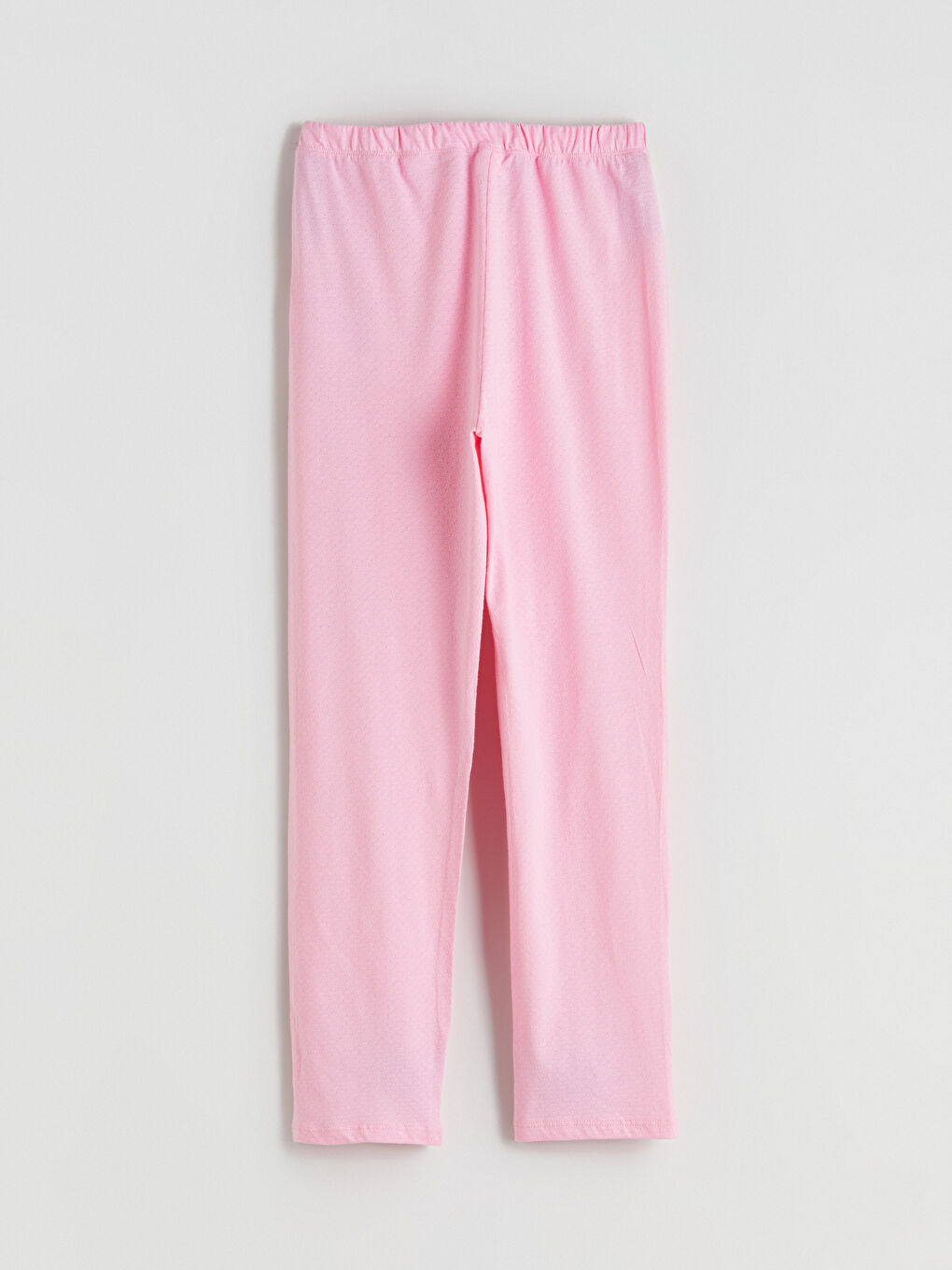 Pembe Beli Lastikli Kız Çocuk Pijama Alt-2