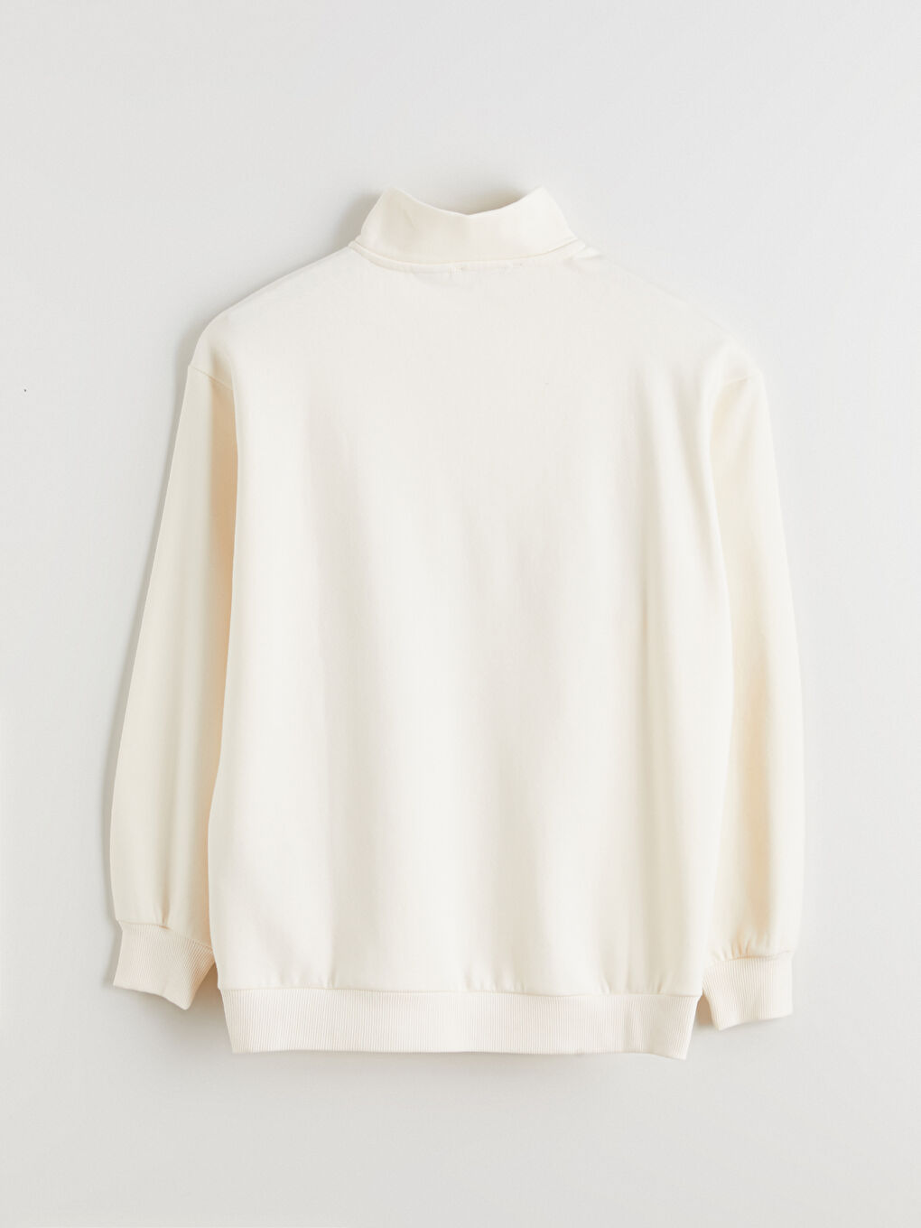 Bej Bugs Bunny Baskılı Oversize Kadın Kalın Sweatshirt-6