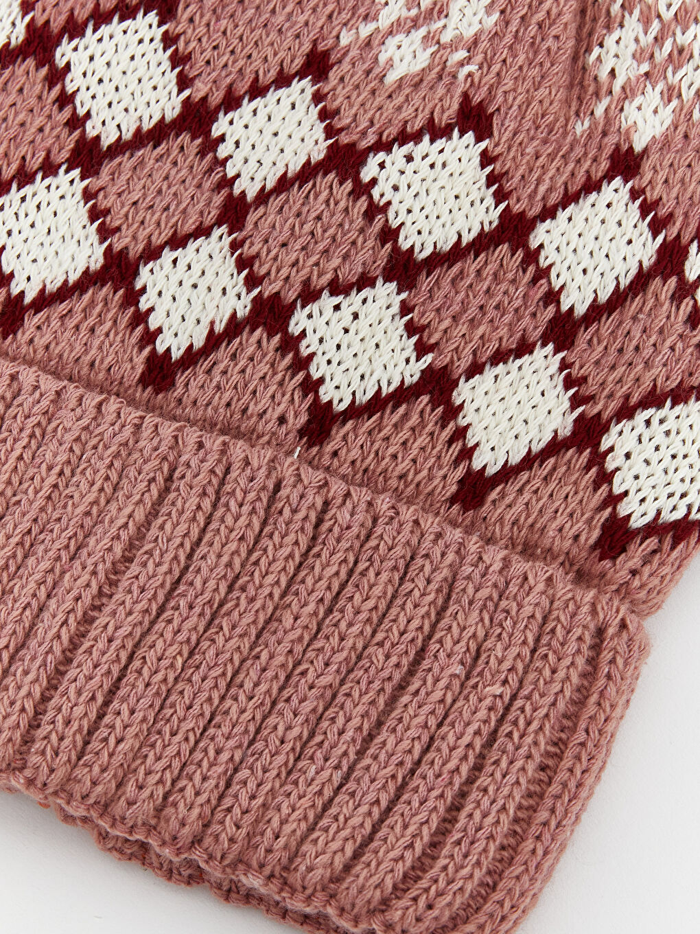 Fuşya Kız Çocuk Triko Atkı Bere ve Eldiven Seti-2