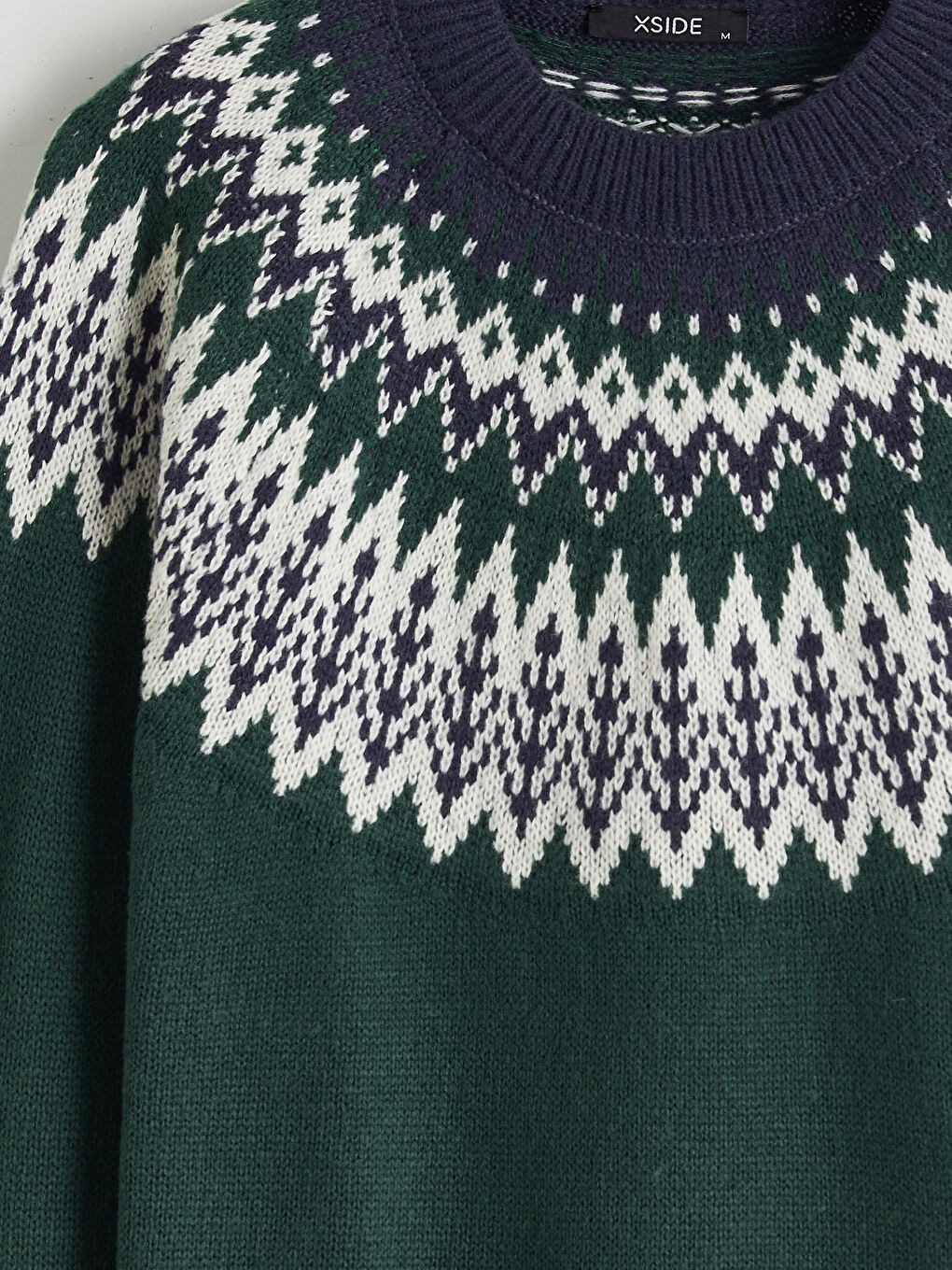 ерлерге арналған өрнекті трикотаж жемпір-5