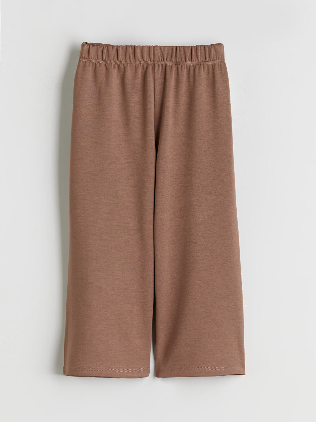 Kahverengi Beli Lastikli Kız Çocuk Eşofman Alt