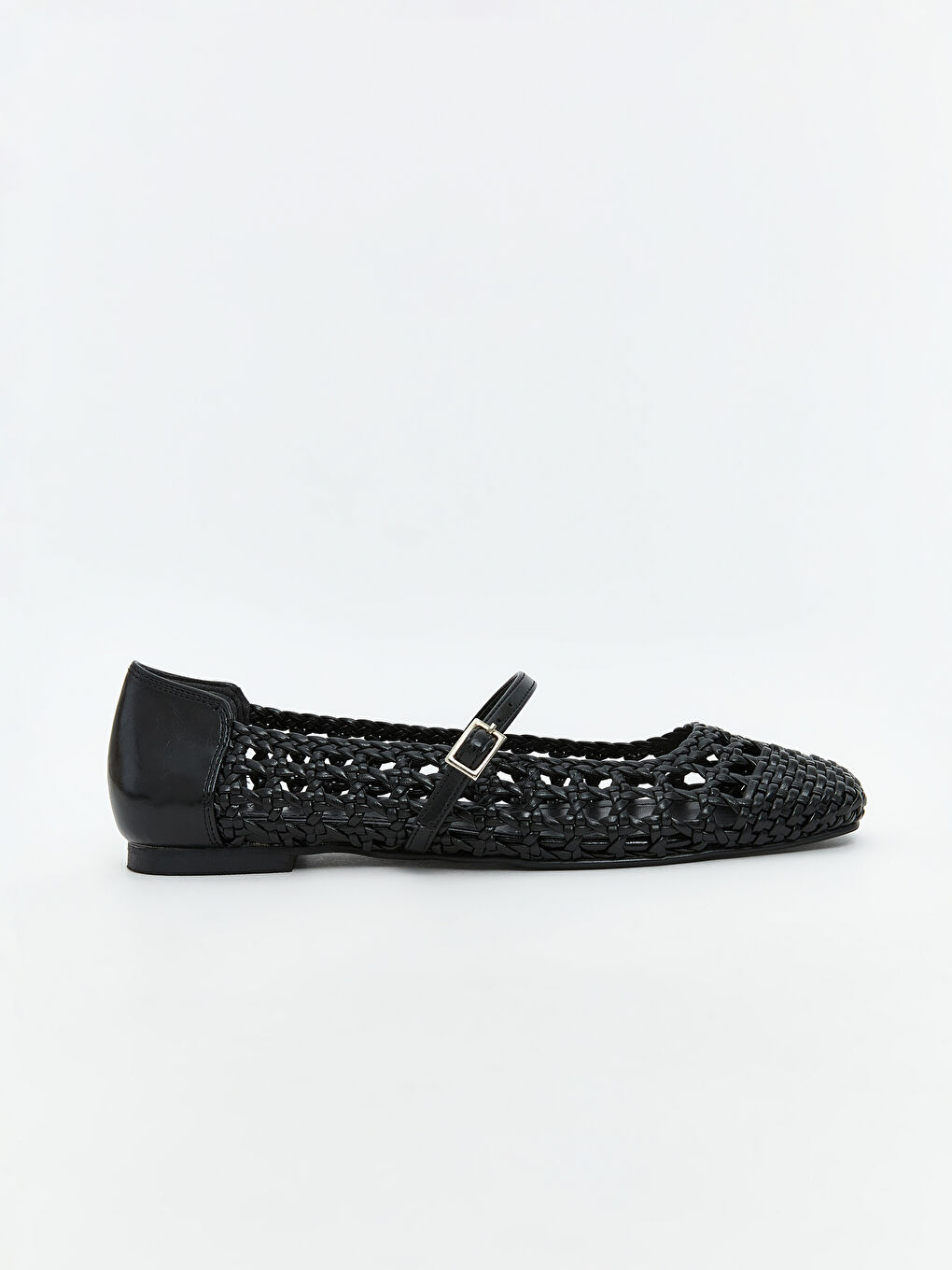 Siyah Örgü Detaylı Kadın Babet-1