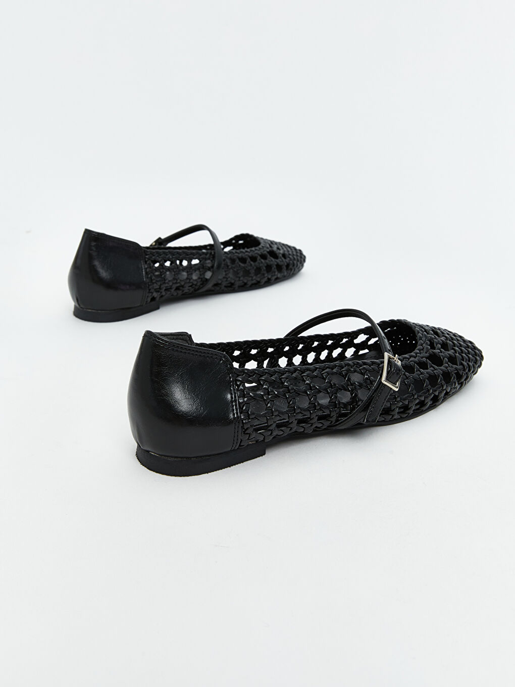 Siyah Örgü Detaylı Kadın Babet-4