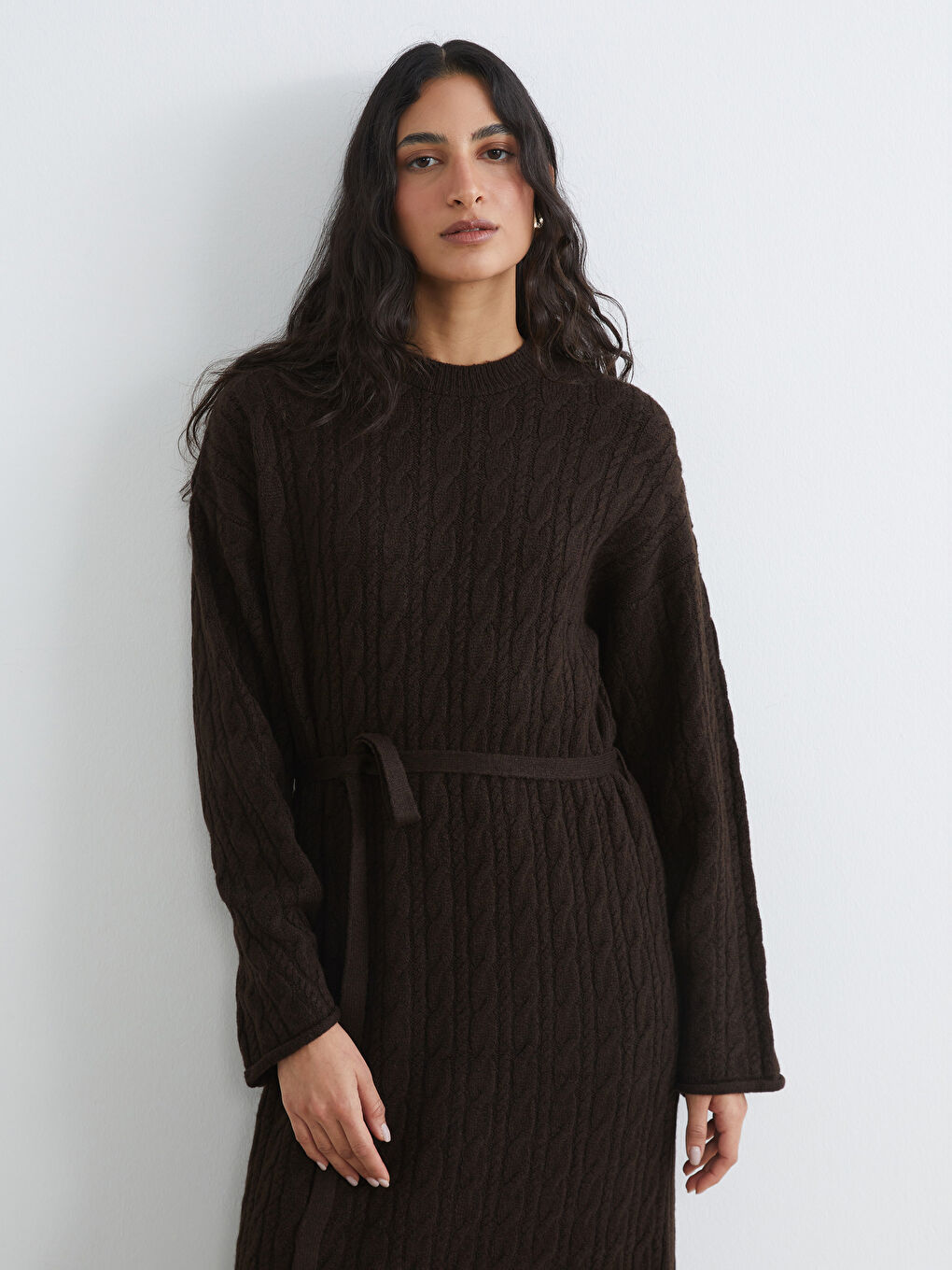 Woman BROWN Dress-1