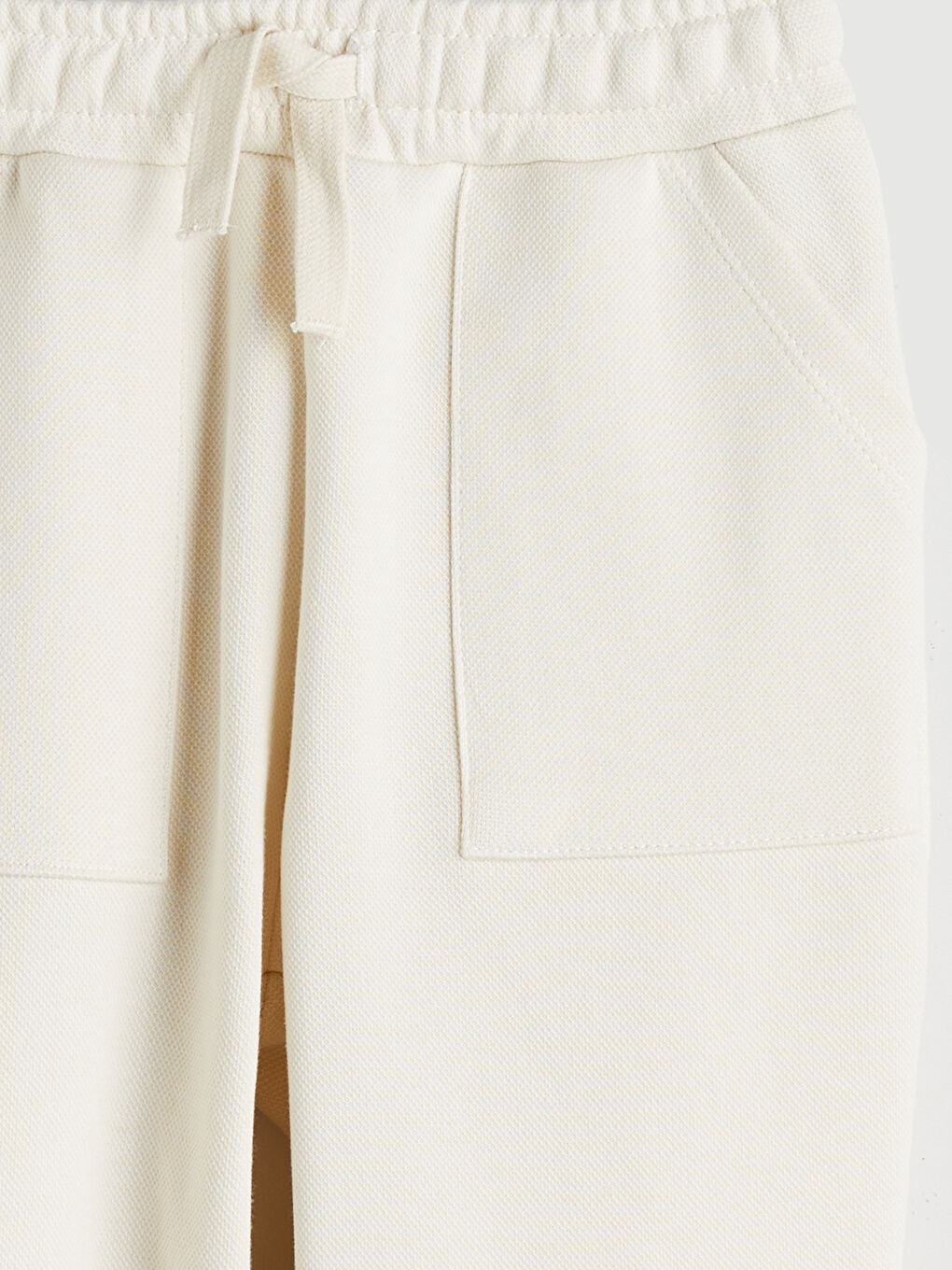 Bej Beli Lastikli Erkek Çocuk Jogger  Eşofman Altı-1