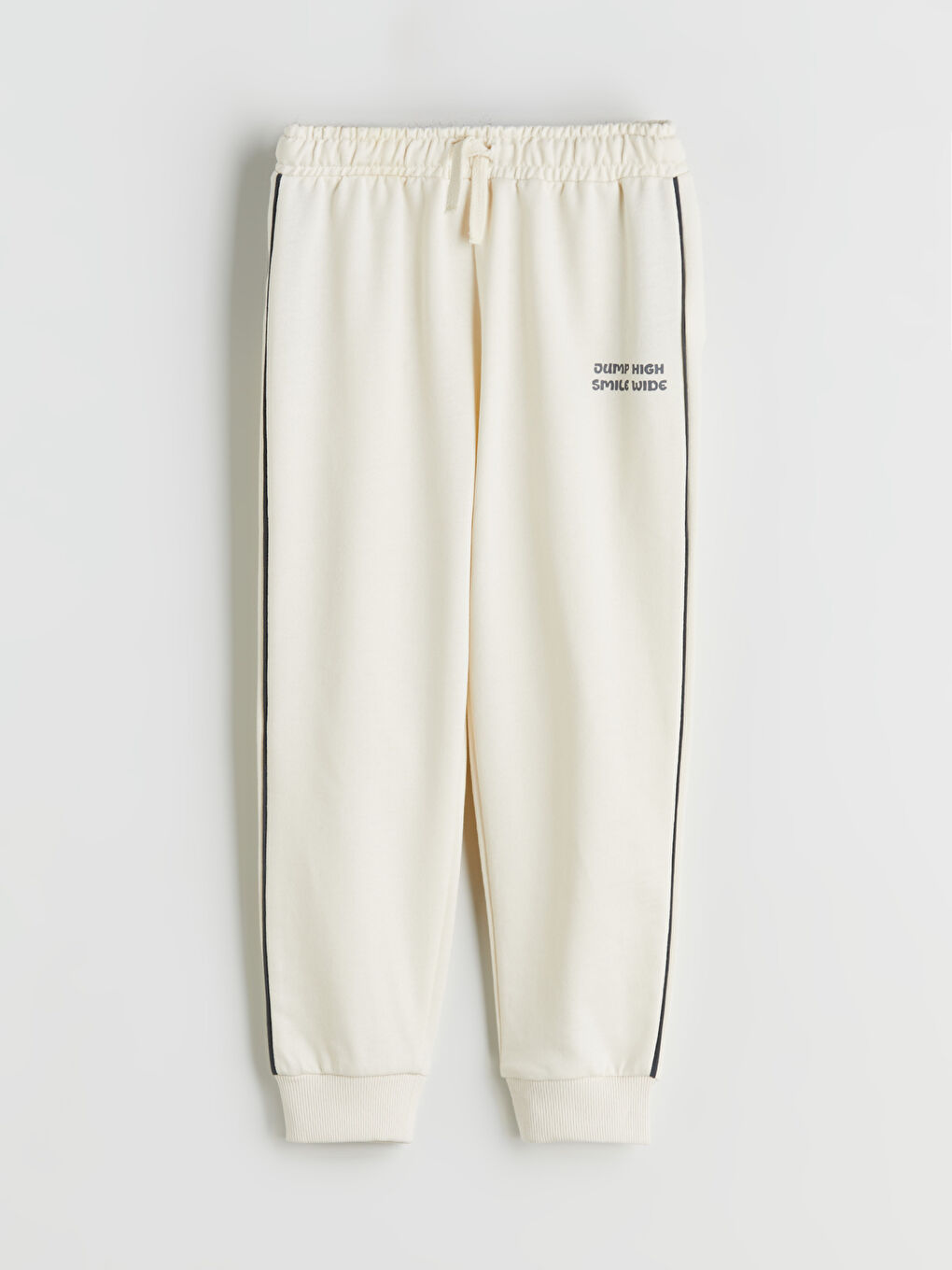 Bej Baskılı Erkek Çocuk Eşofman Altı