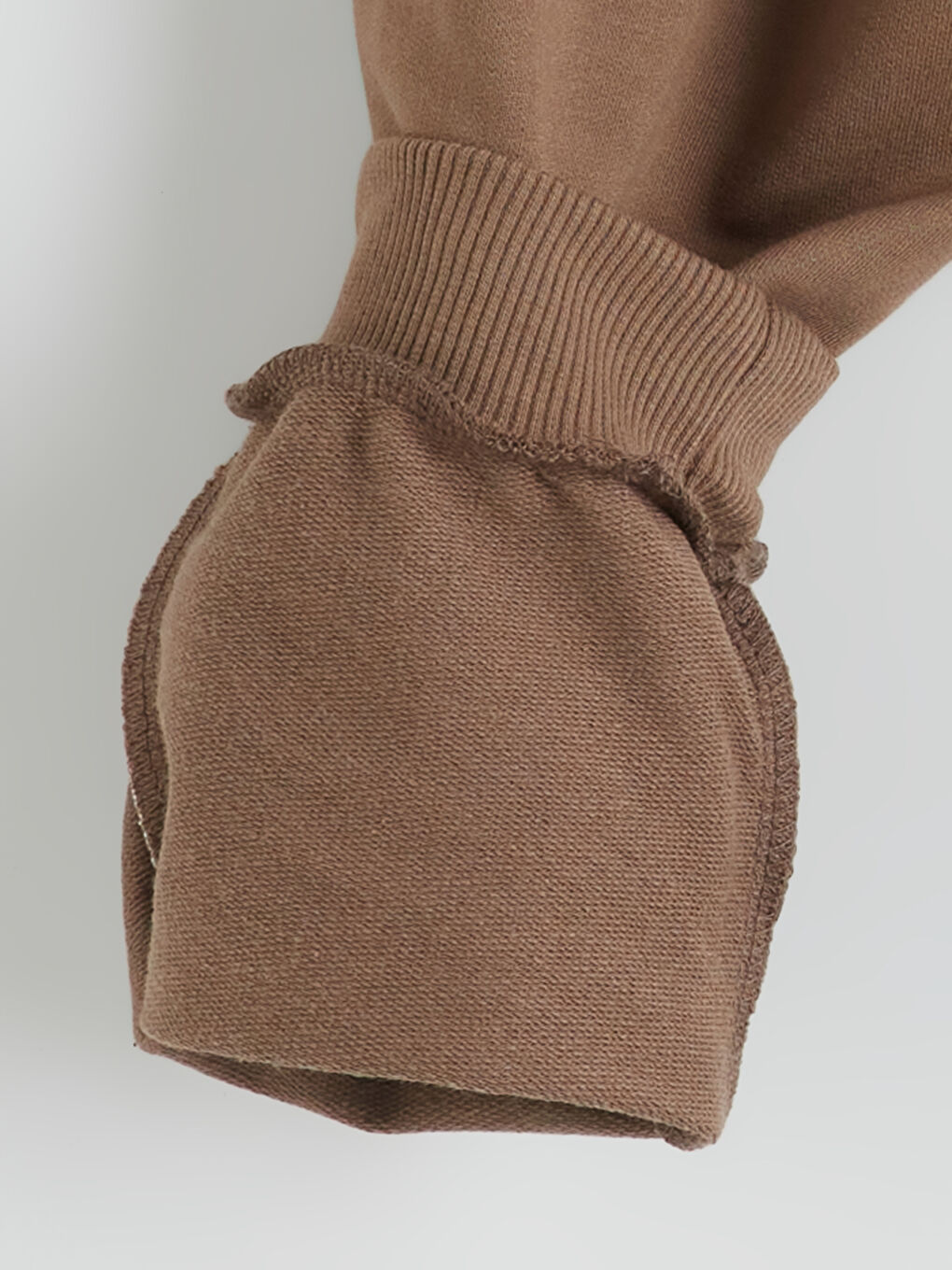 Kahverengi Beli Lastikli Erkek Çocuk Eşofman Altı 2'li-2