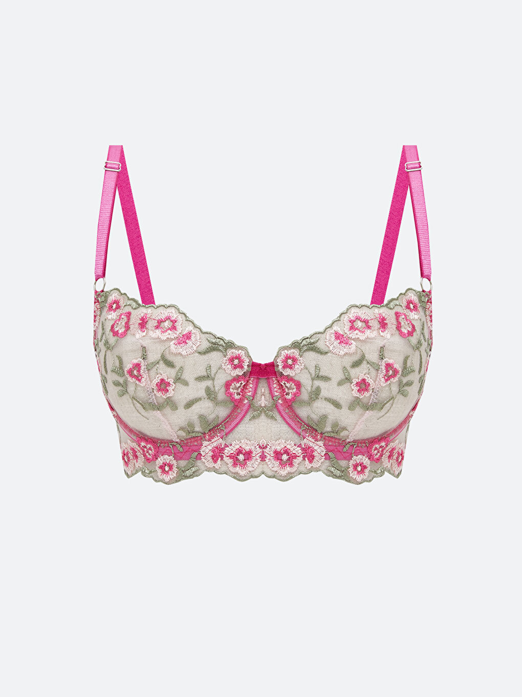 LCW DREAM Wired Padded Floral Fancy T-Shirt Bra -W5KT40Z8-UZT