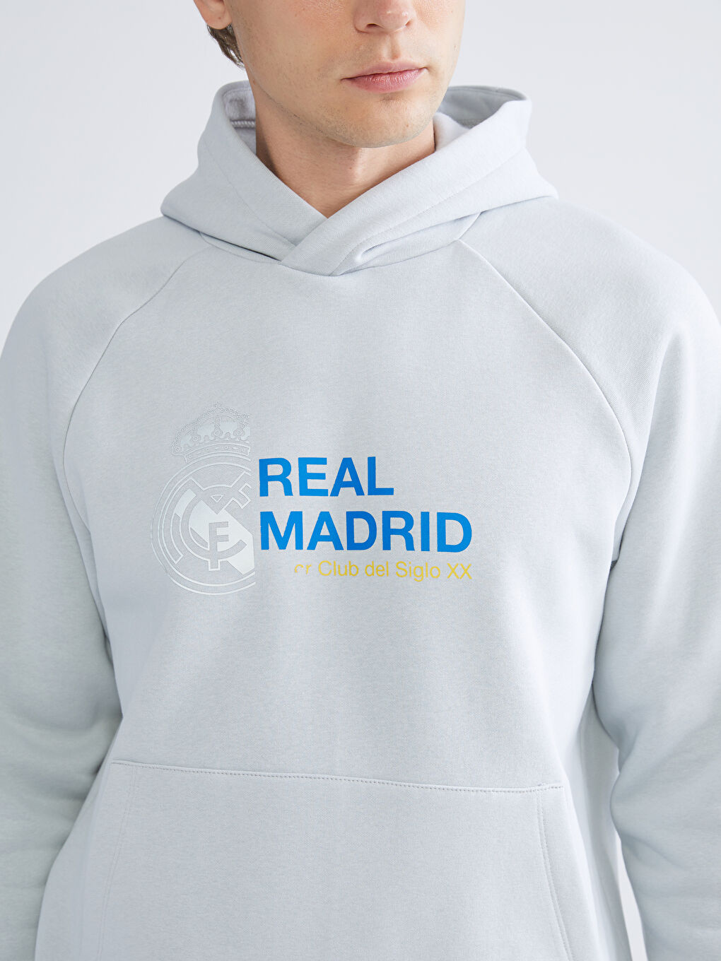 Long Sleeve Real Madrid Printed Men's Hoodie-2