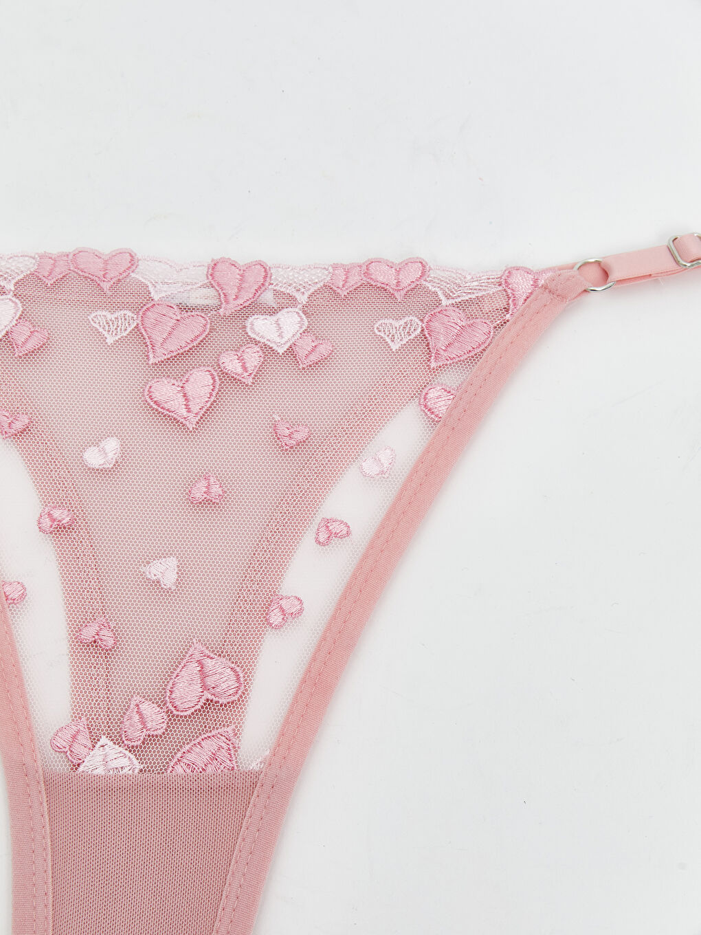 Pembe Dantelli Fantezi Tanga Külot-2