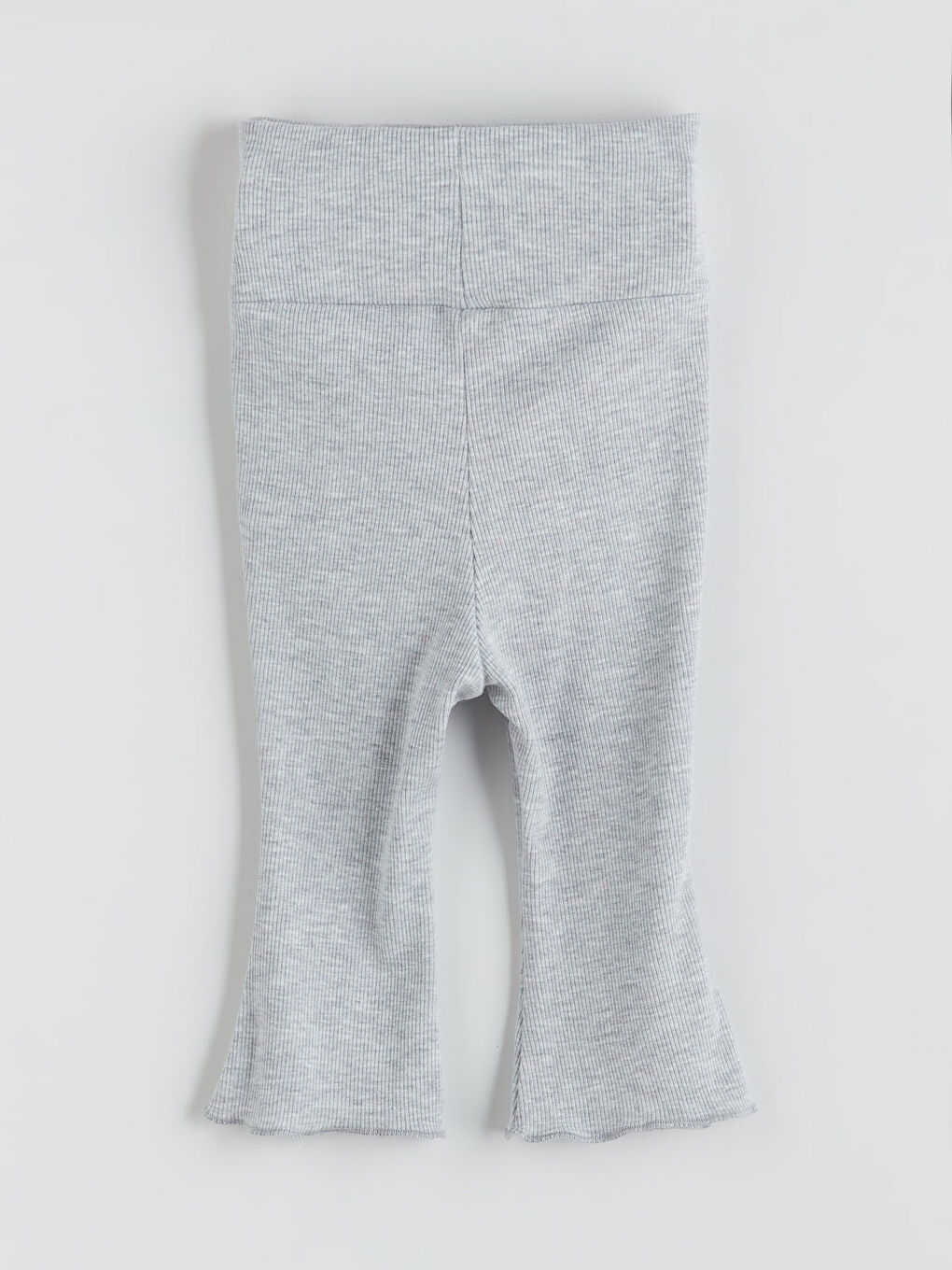 Gri Bisiklet Yaka Kısa Kollu Kız Bebek Bluz ve Tayt 2'li-4