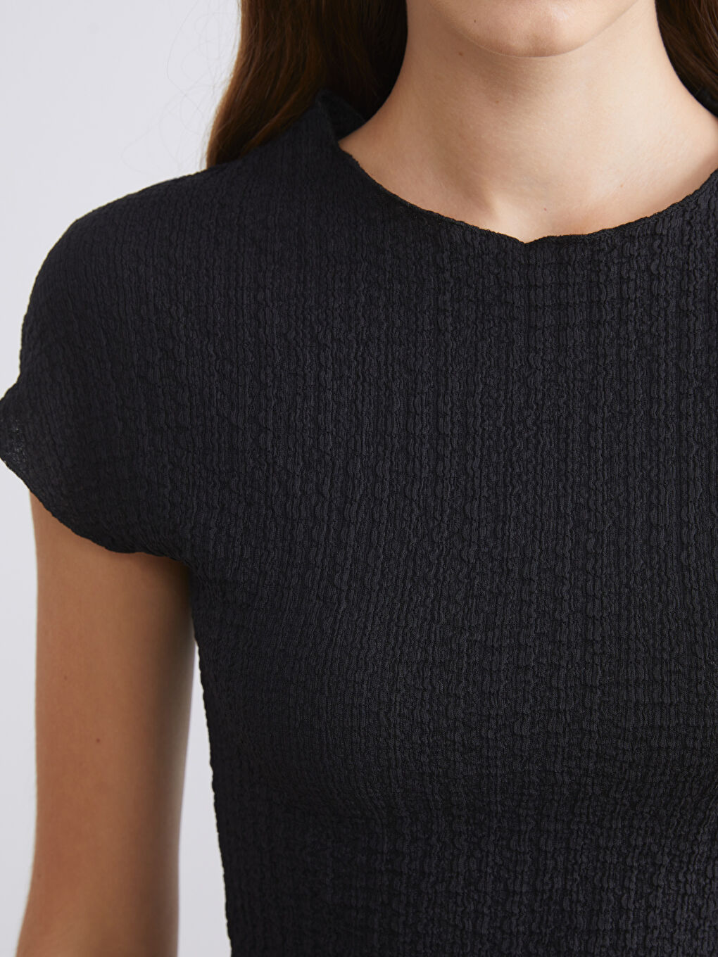 XSIDE Crew Neck Textured Women's Body -W5KT70Z8-CVL