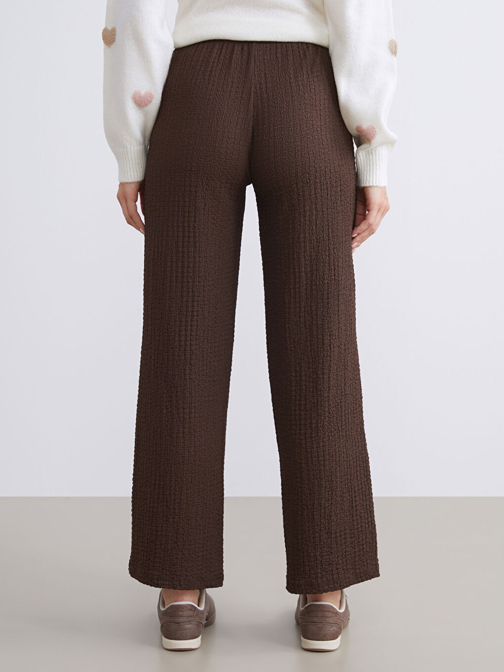XSIDE Ženske pantalone sa teksturom i elastičnim strukom -W5KT71Z8-8XJ