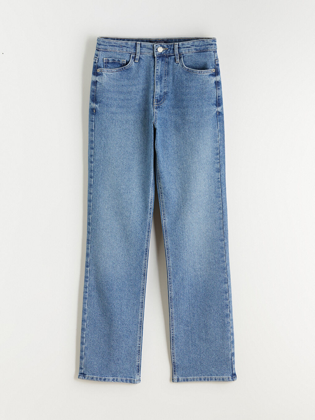 İndigo Straight Fit Kadın Jean Pantolon-4