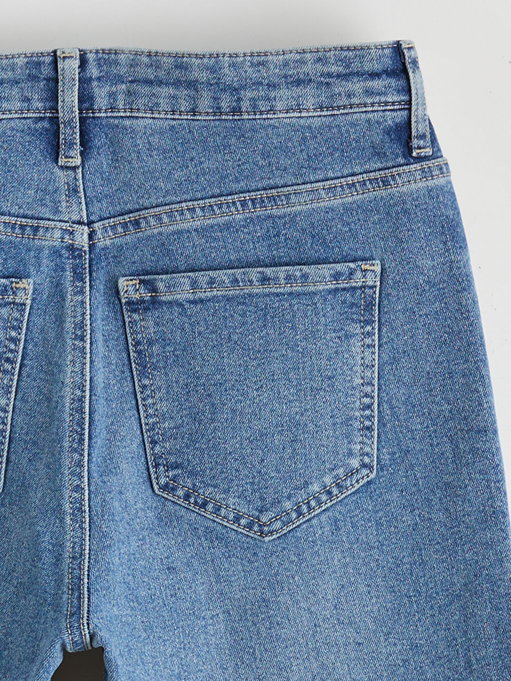 İndigo Straight Fit Kadın Jean Pantolon-6