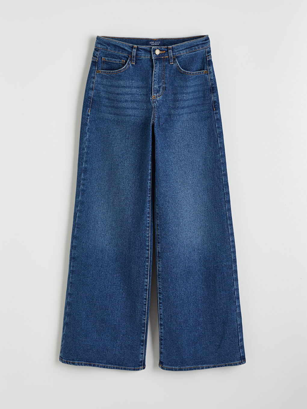 İndigo Wideleg Kadın Jean Pantolon-4