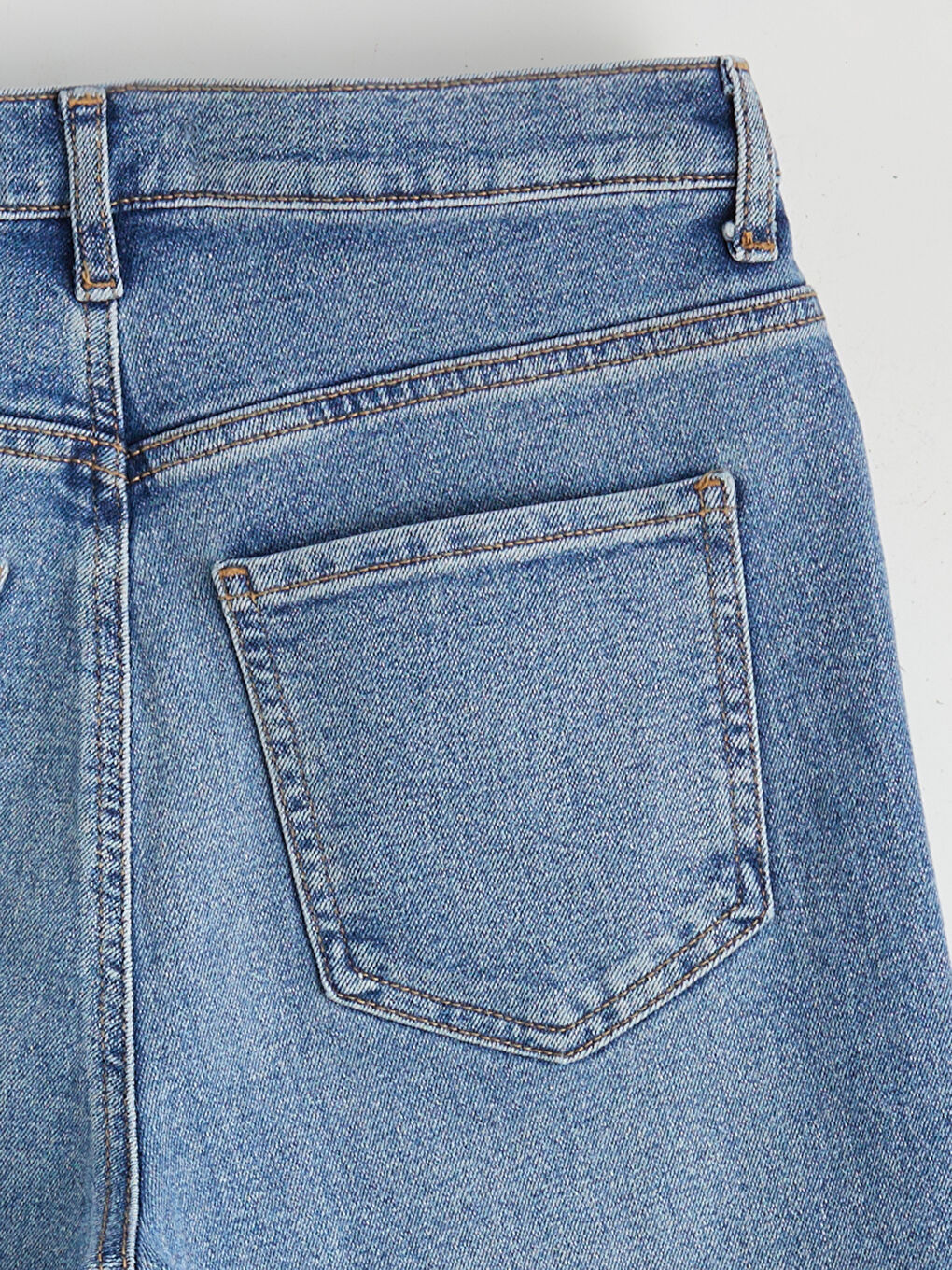 İndigo Mom Fit Kadın Jean Pantolon-5