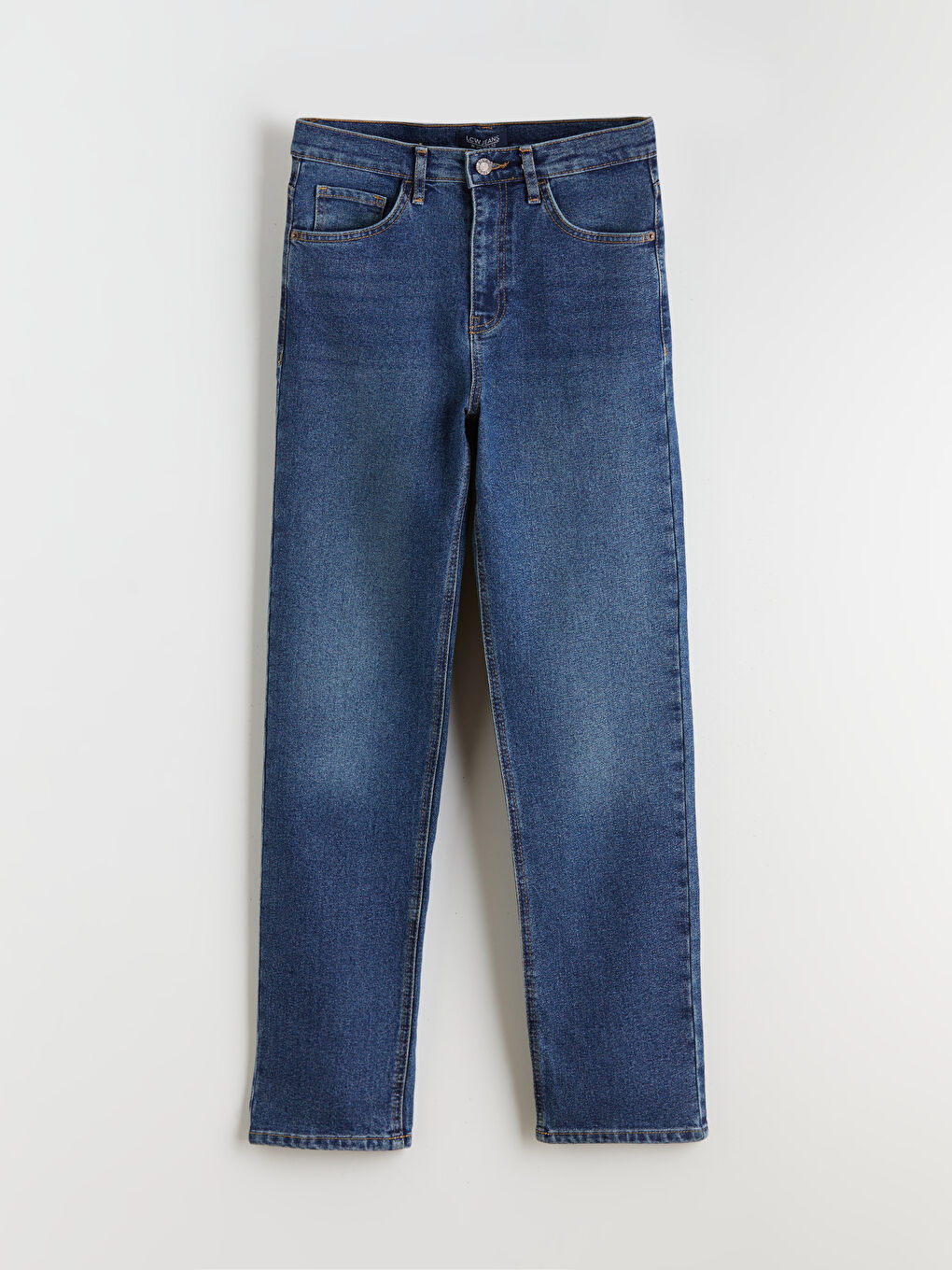 İndigo Mom Fit Kadın Jean Pantolon-4