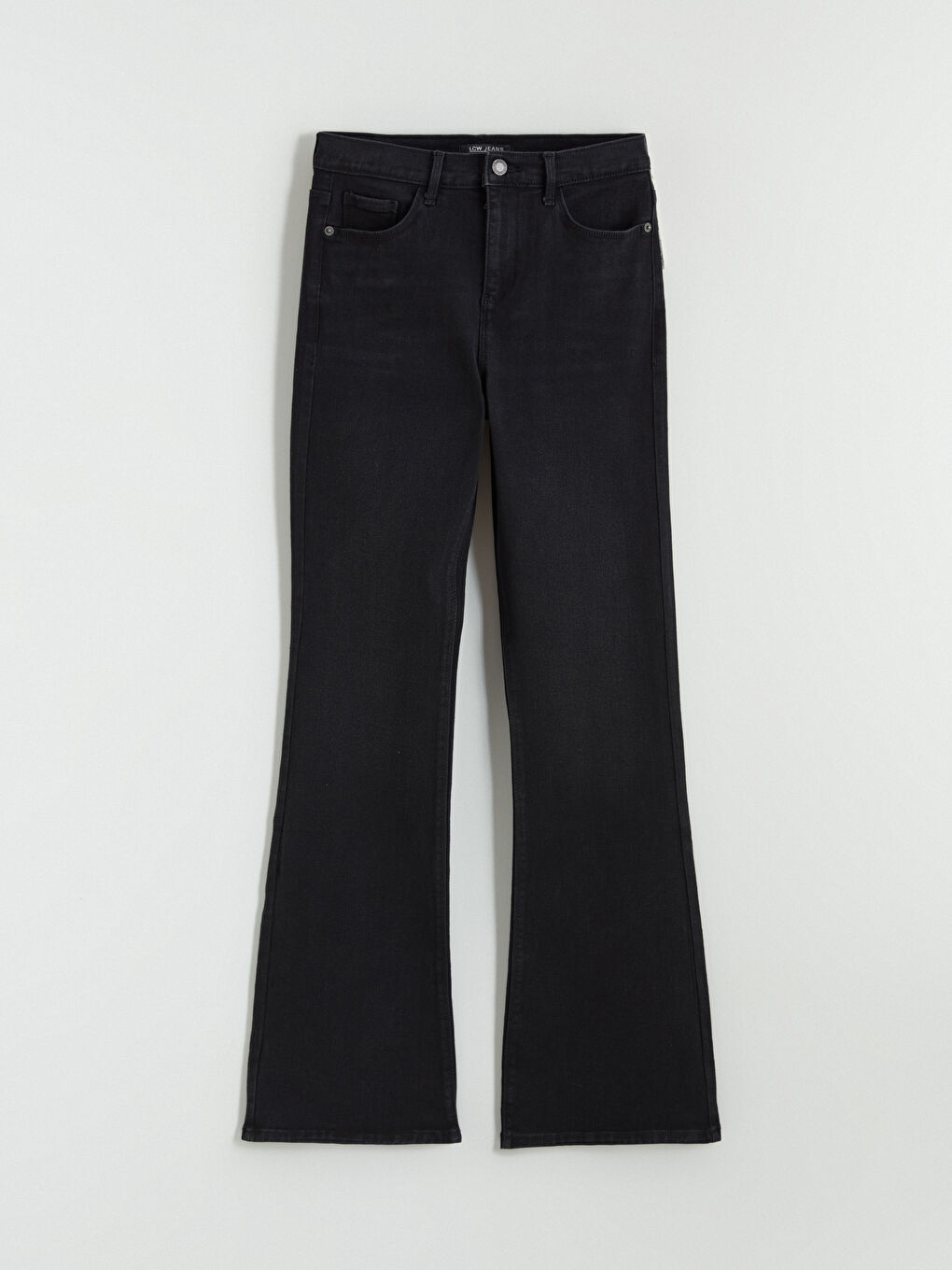 Siyah Flare Kadın Jean Pantolon-4