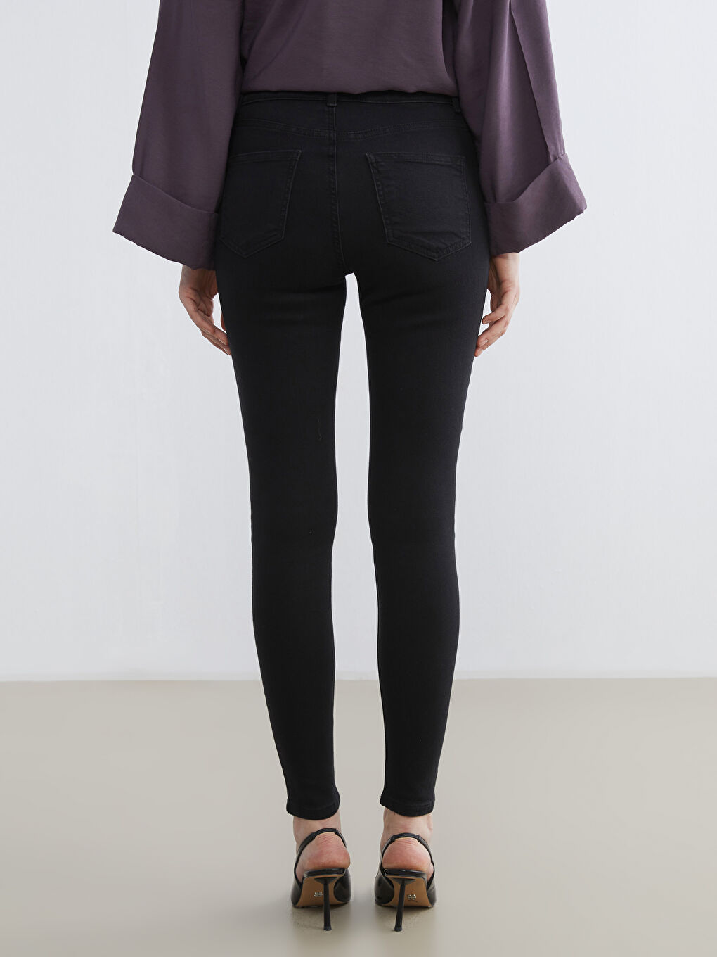 Siyah Jüpiter Süper Skinny Fit Jean Pantolon-3