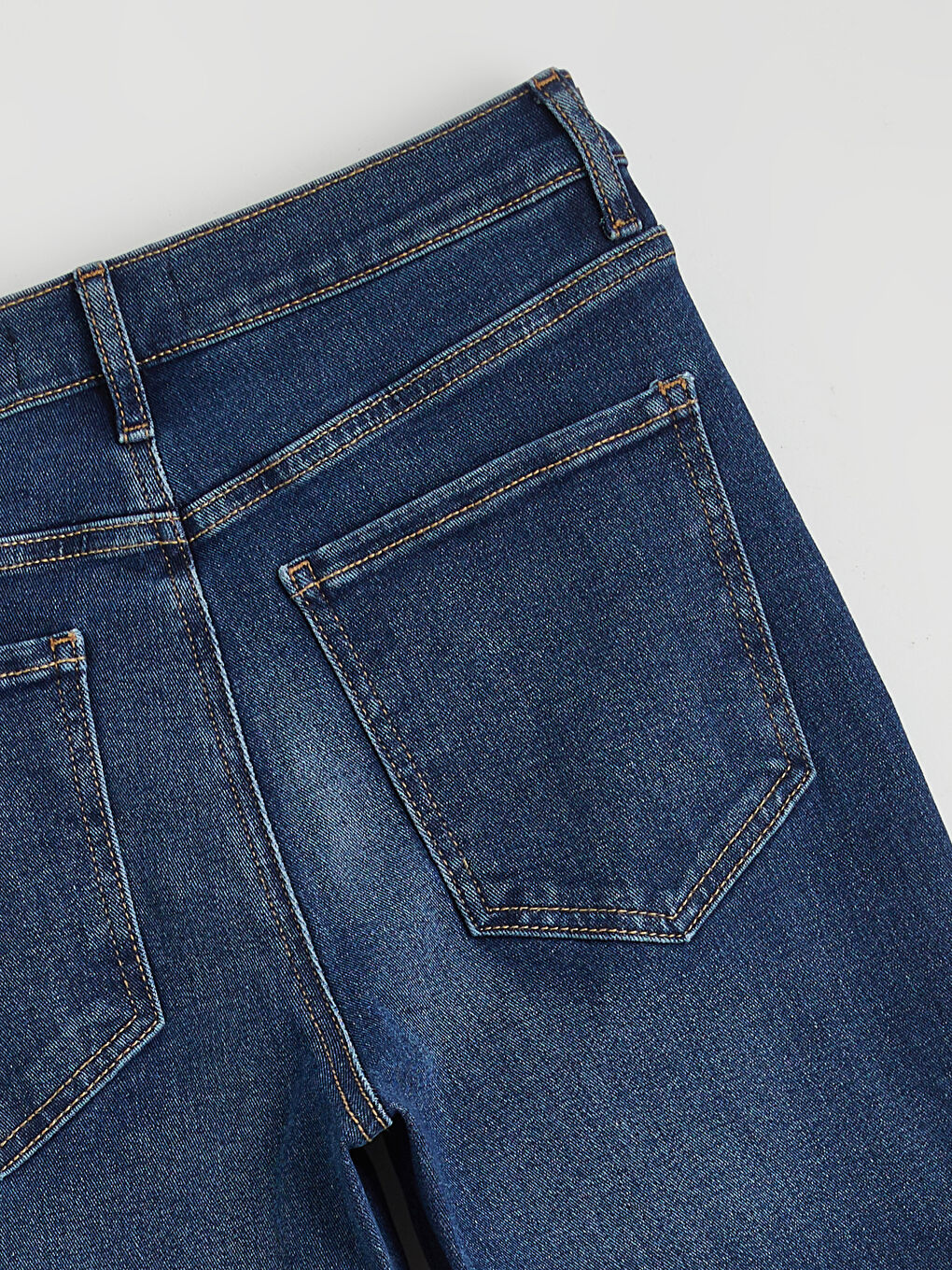 İndigo Flare Kadın Jean Pantolon-5