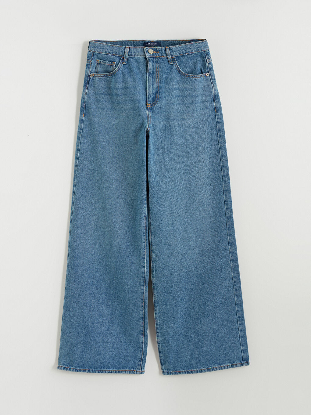 İndigo Wideleg Kadın Jean Pantolon-4