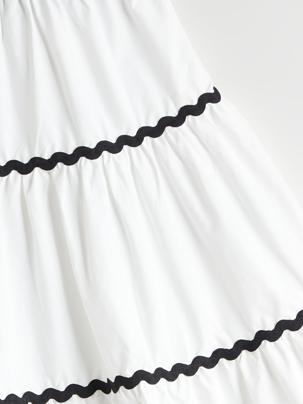 جيبة بطبقات بخصر مرن للبنات-1