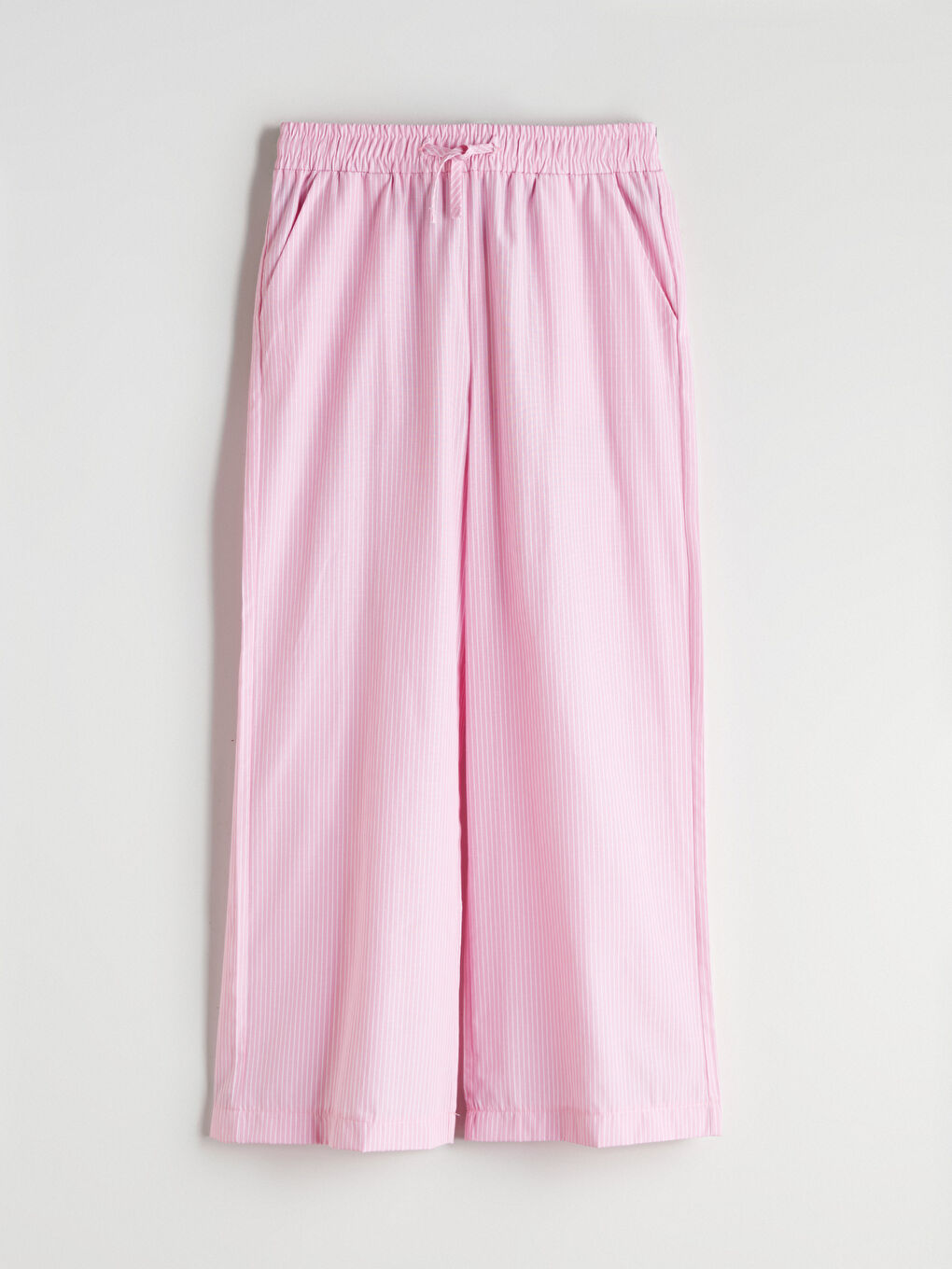 Elasticated Waist Striped Girls' Trousers