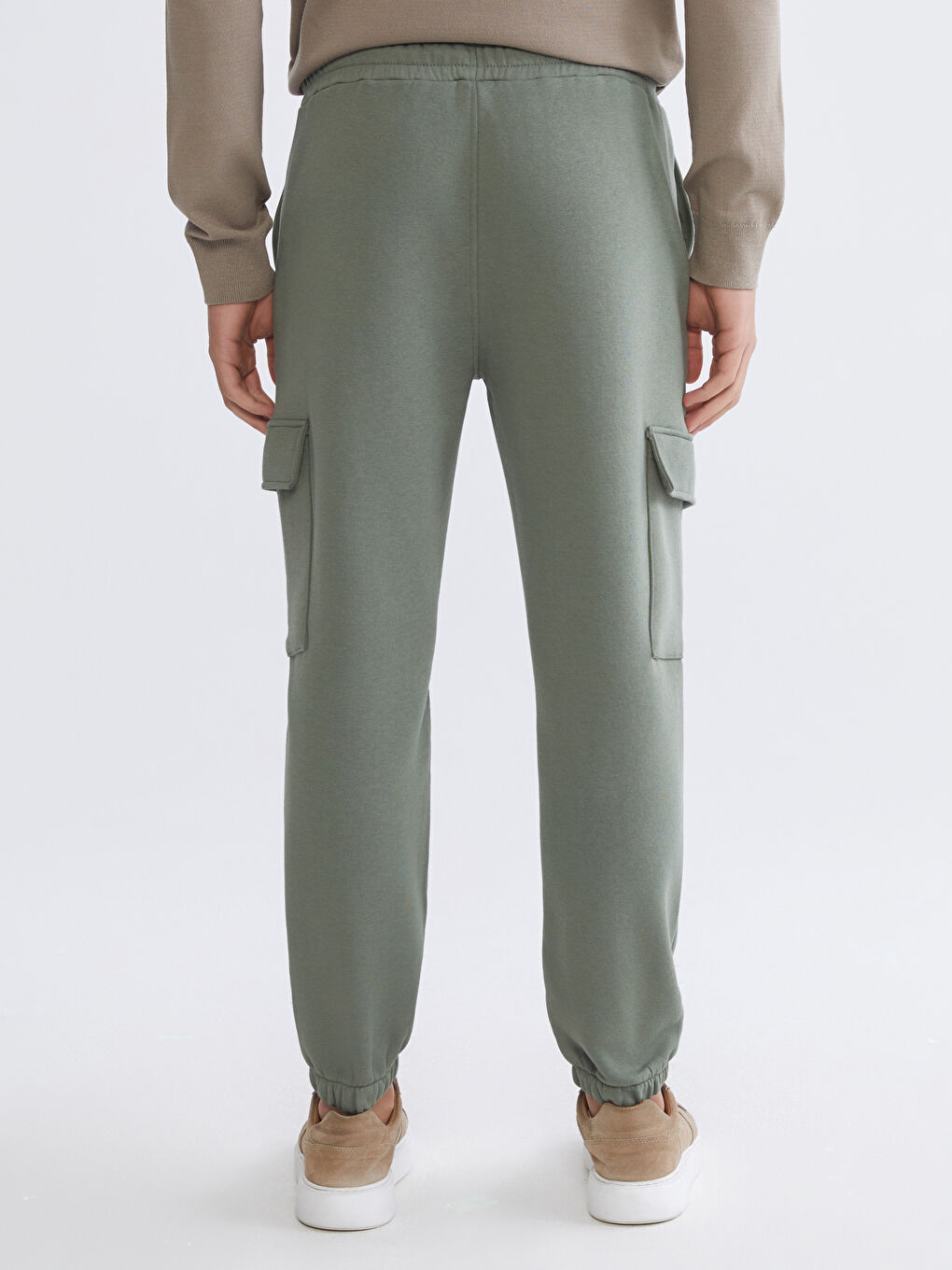 Yeşil Standart Kalıp Erkek Jogger Eşofman Altı-3