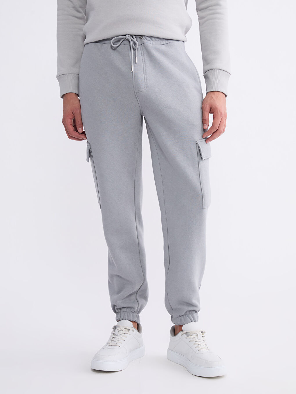 Gri Standart Kalıp Erkek Jogger Eşofman Altı-1